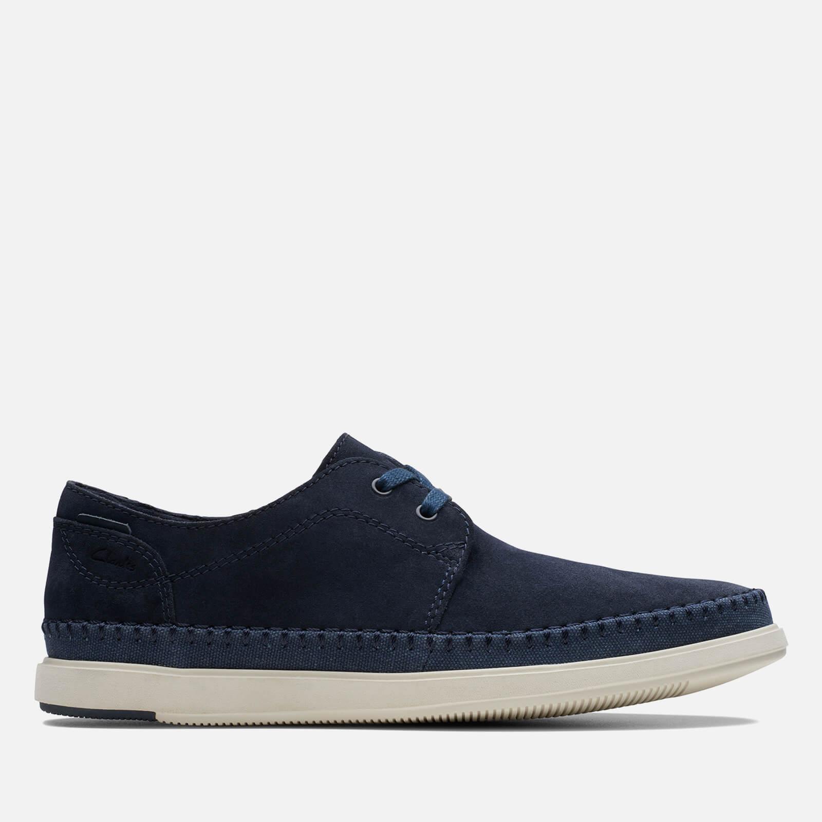 Clarks Bratton Lo Suede Shoes in Blue for Men | Lyst