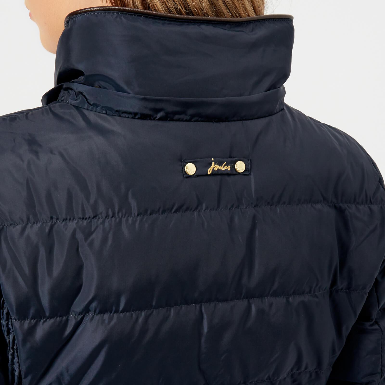 Joules Synthetic Caldecott Feather And Down Coat With Faux Fur Trim Hood In Blue Lyst