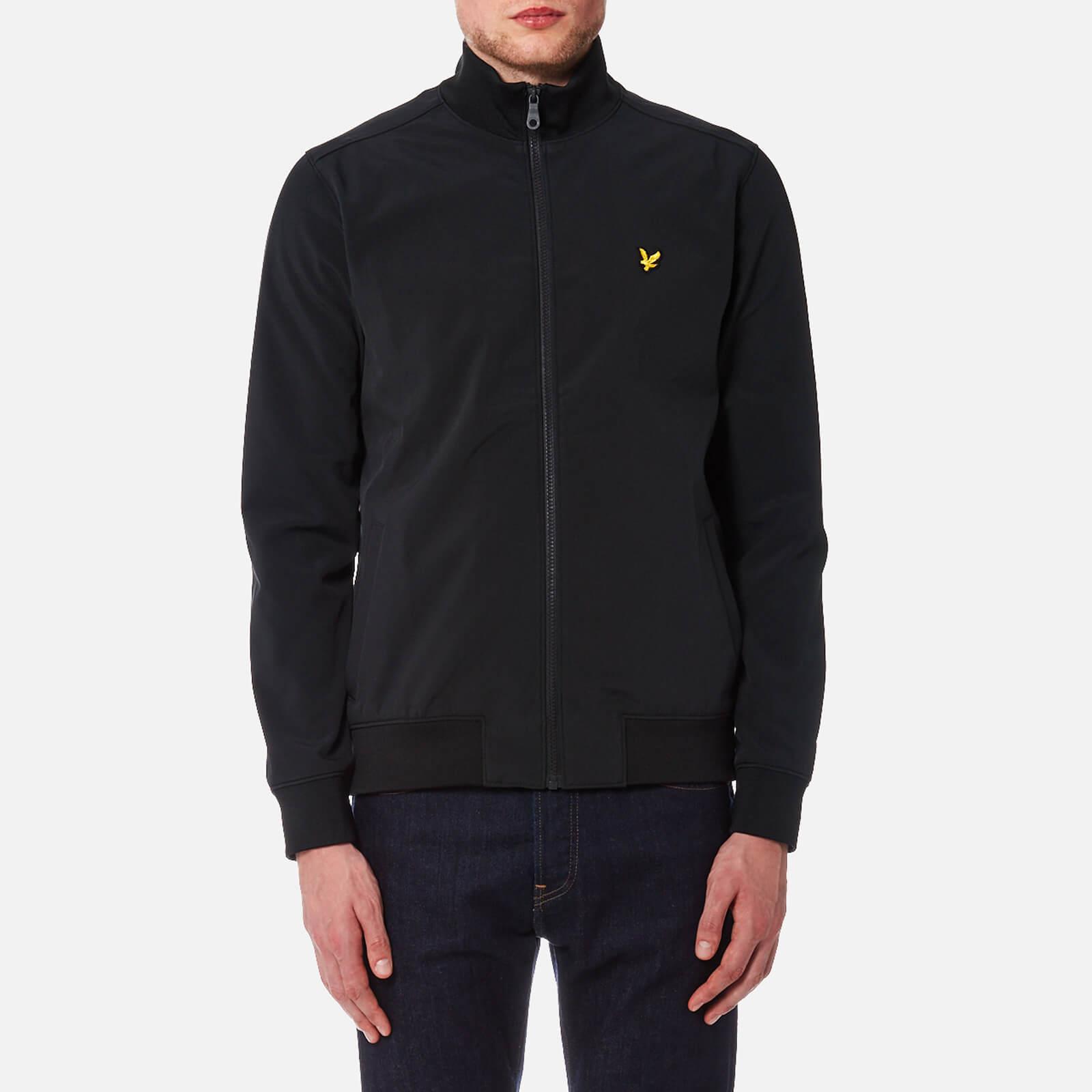 Lyst Lyle & Scott Zip Through Funnel Neck Soft Shell Jacket in Black