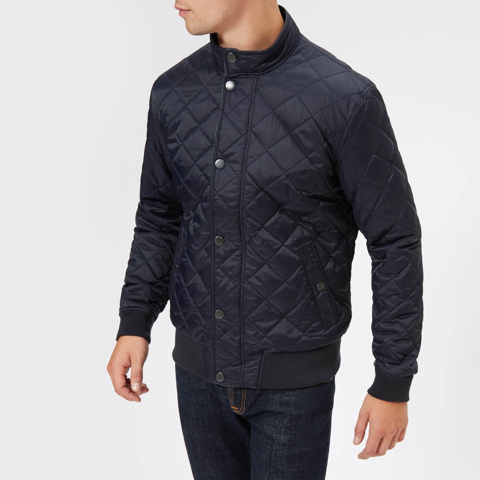 Barbour Synthetic Edderton Quilted Blouson Jacket in Navy (Blue) for ...