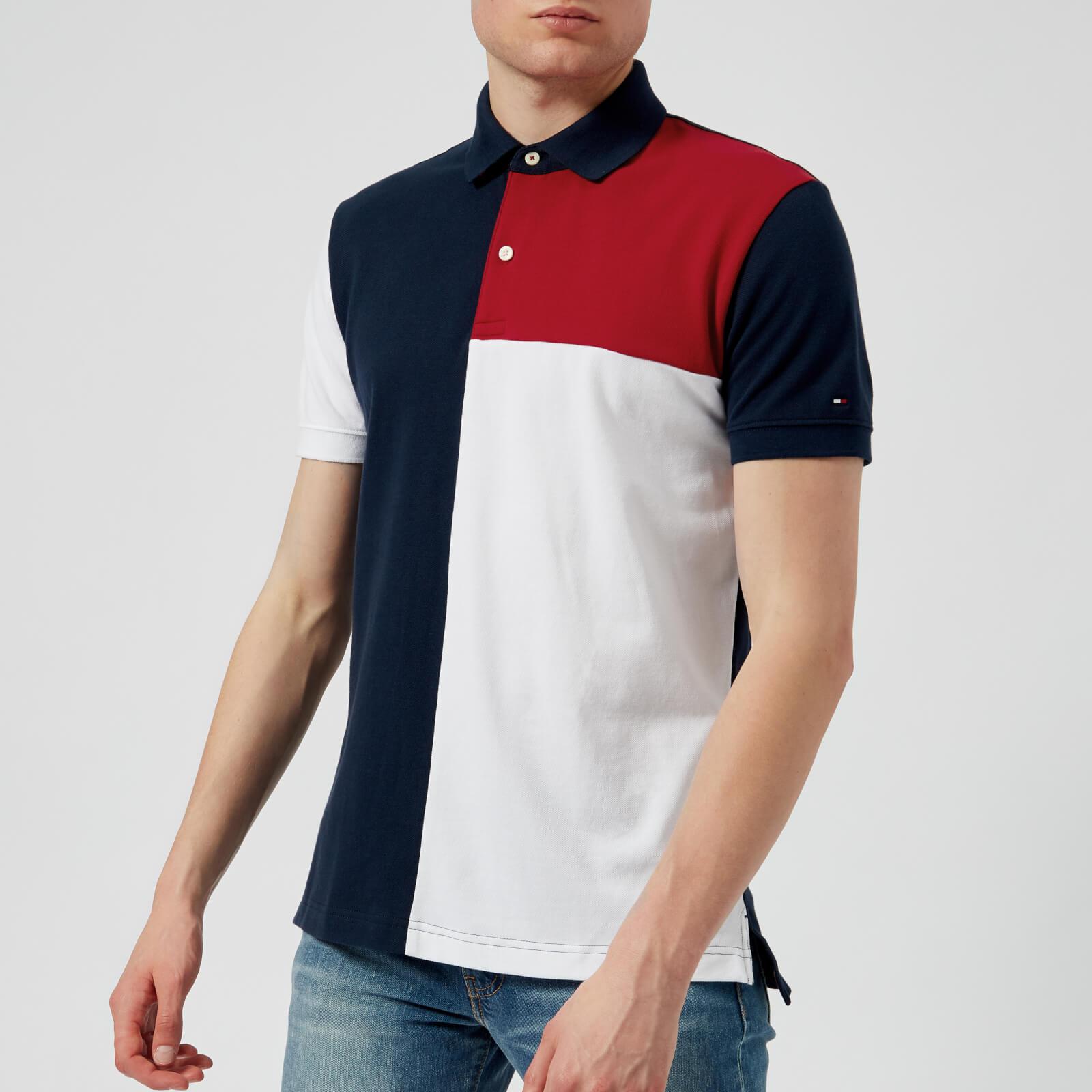Tommy Hilfiger Unique Colour Block Polo Shirt in Blue for Men | Lyst