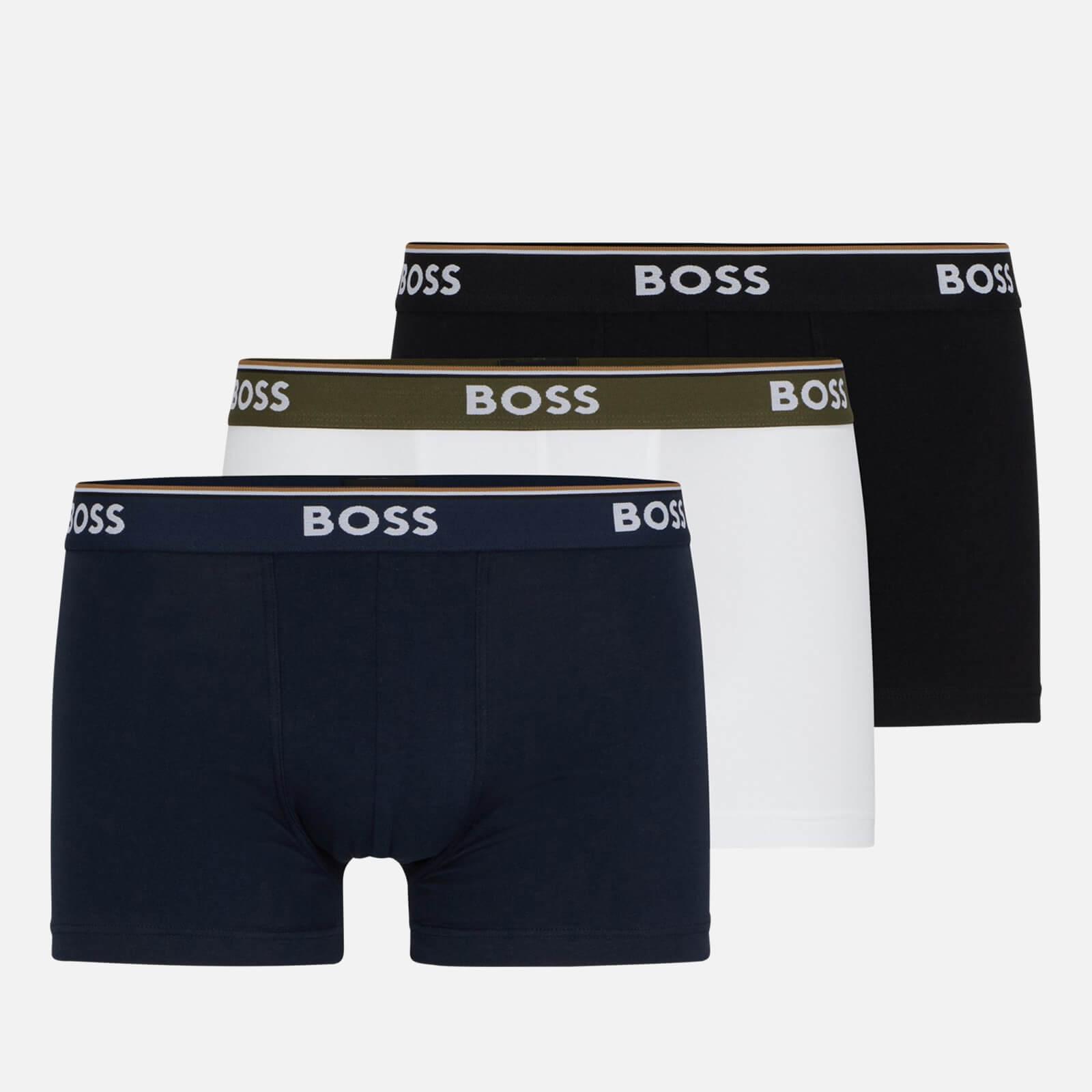 BOSS by HUGO BOSS Power Trunk Three-pack Cotton-blend Boxer Shorts in ...