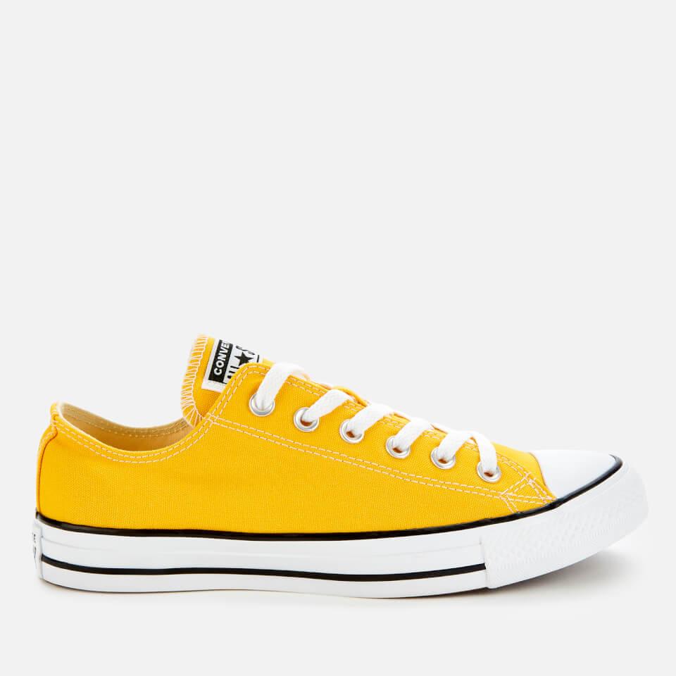 Converse Canvas Chuck Taylor All Star Ox Trainers in Yellow for Men - Lyst