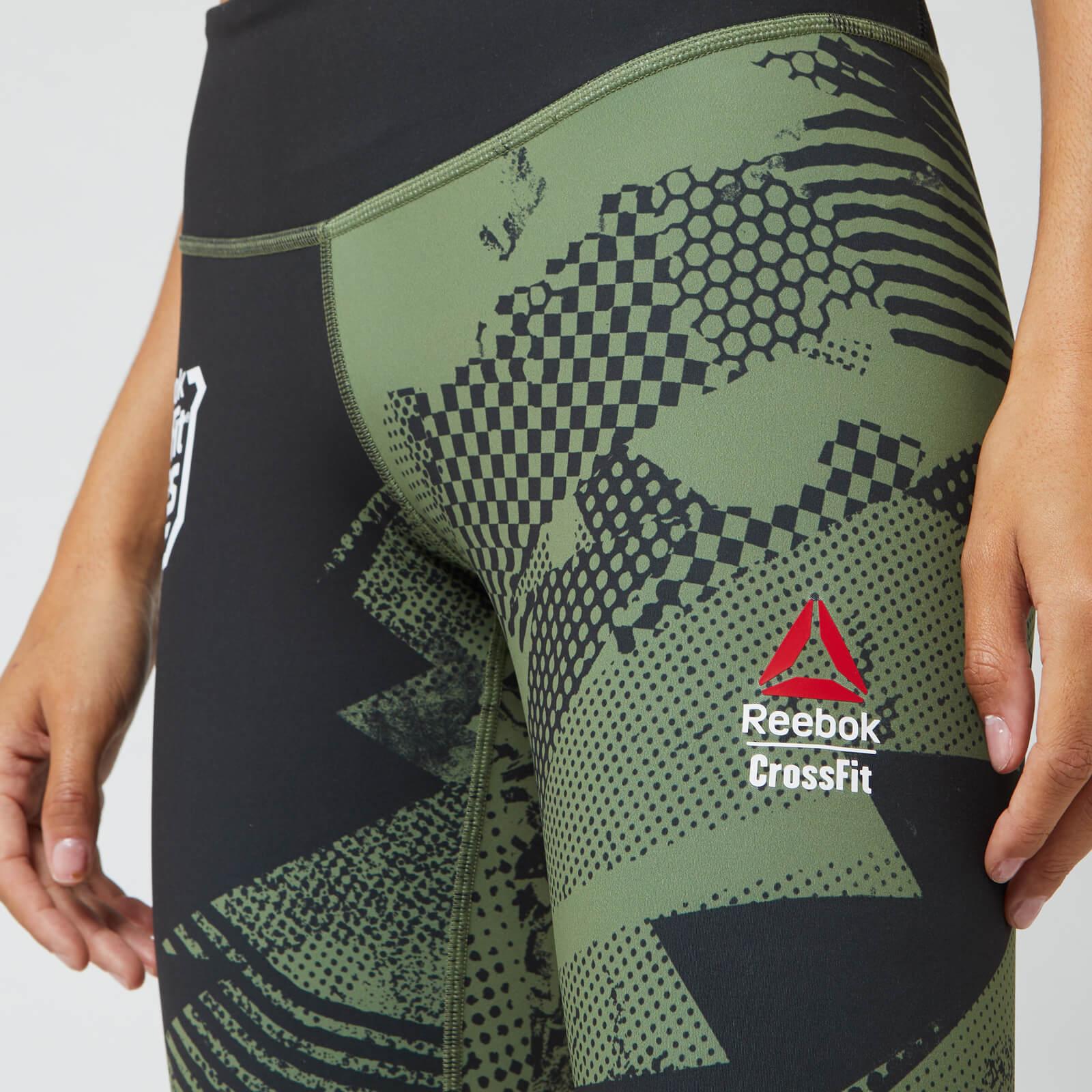 reebok lux tights green