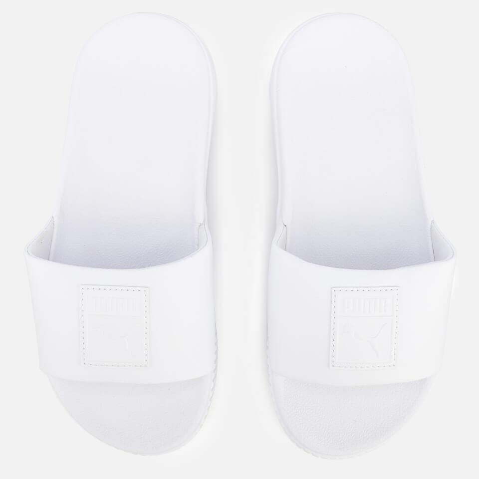 telina platform slide in white pearl