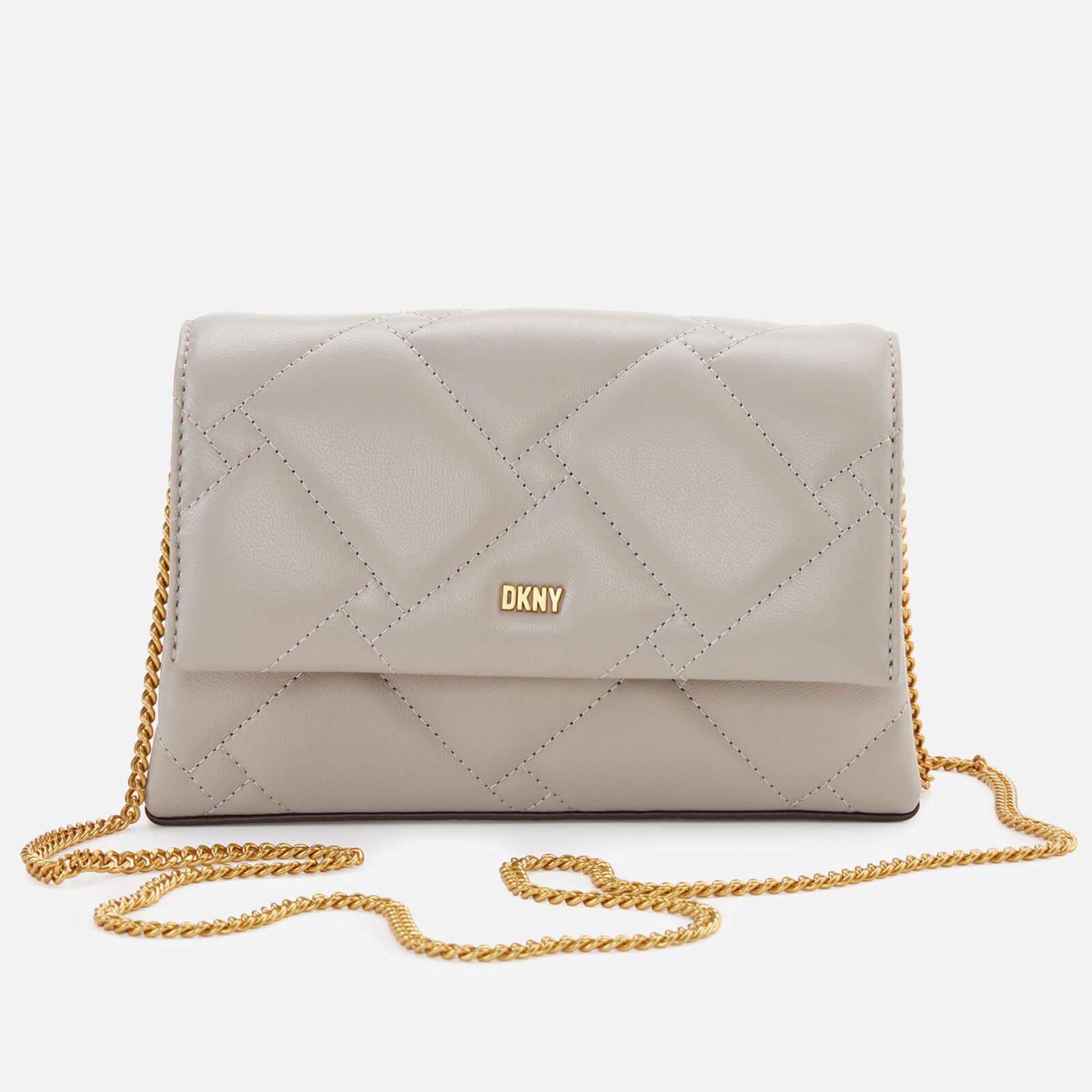 DKNY Willow Quilted Leather Bag in Gray | Lyst
