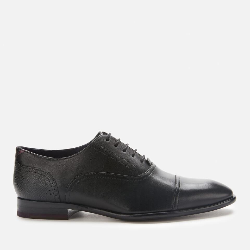 Ted Baker Circass Leather Toe Cap Oxford Shoes in Black for Men - Save ...