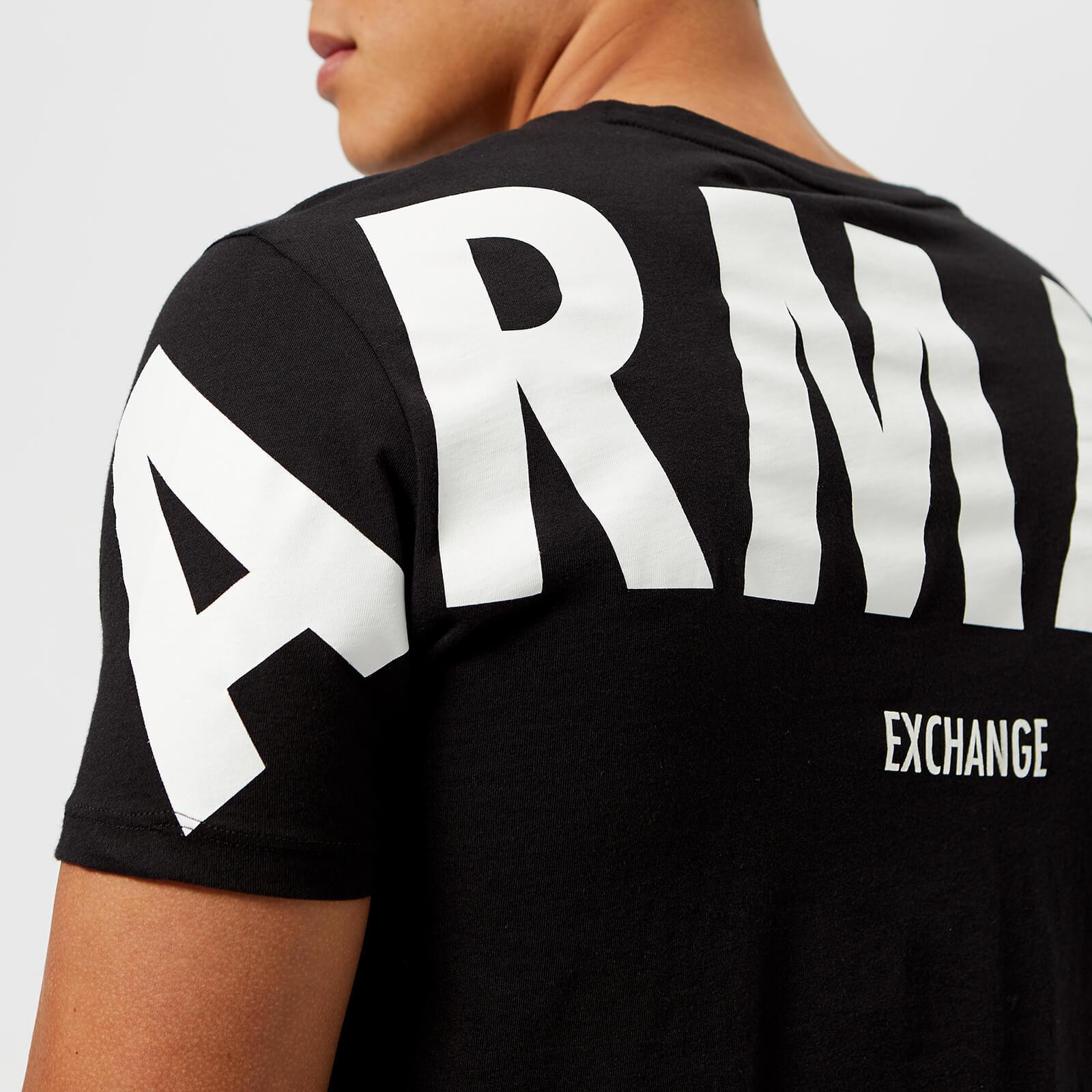 ARMANI Exchange BIANCO ADERENTE T-Shirt-XS 
