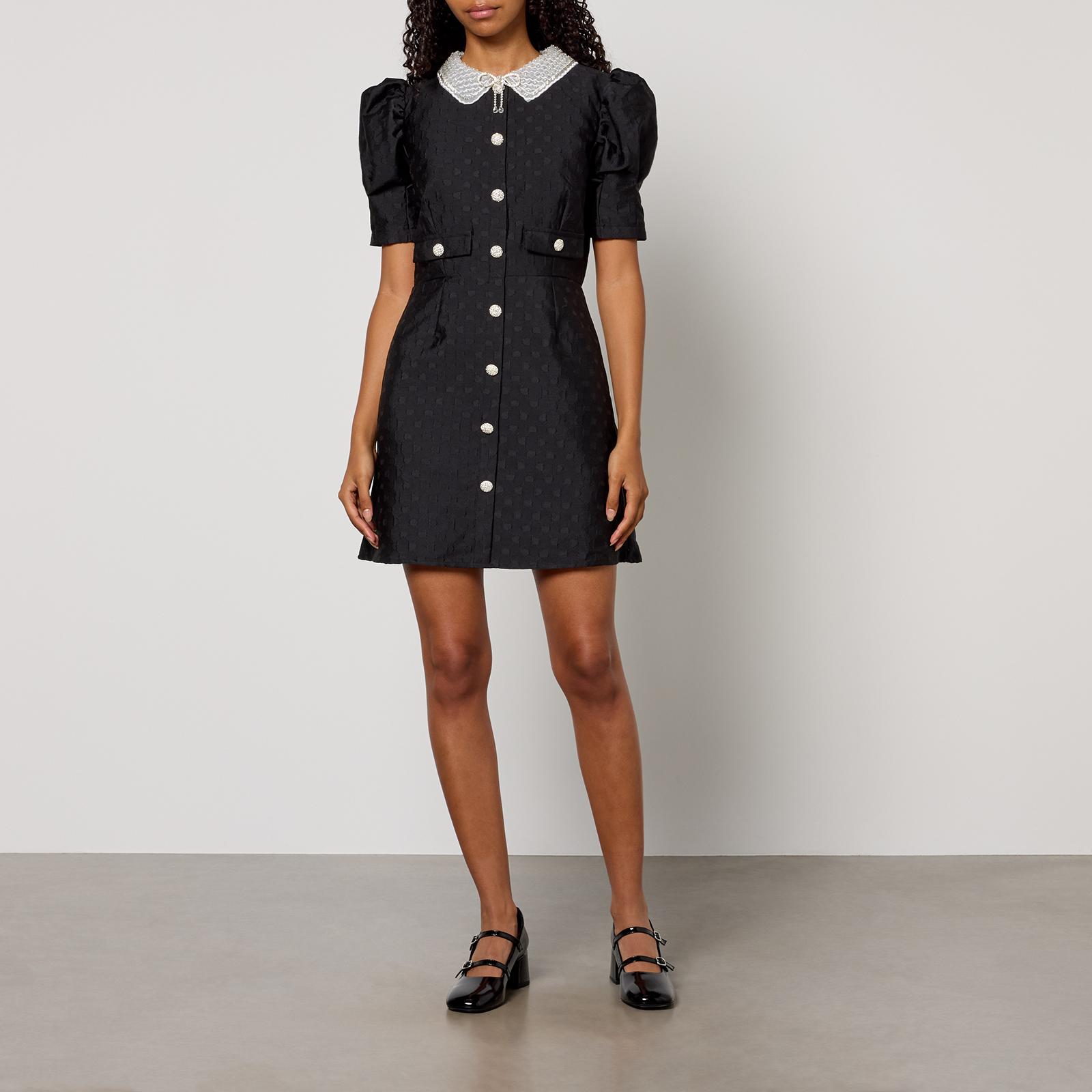 Sister Jane Dallas Jewels Woven Mini Dress in Black | Lyst