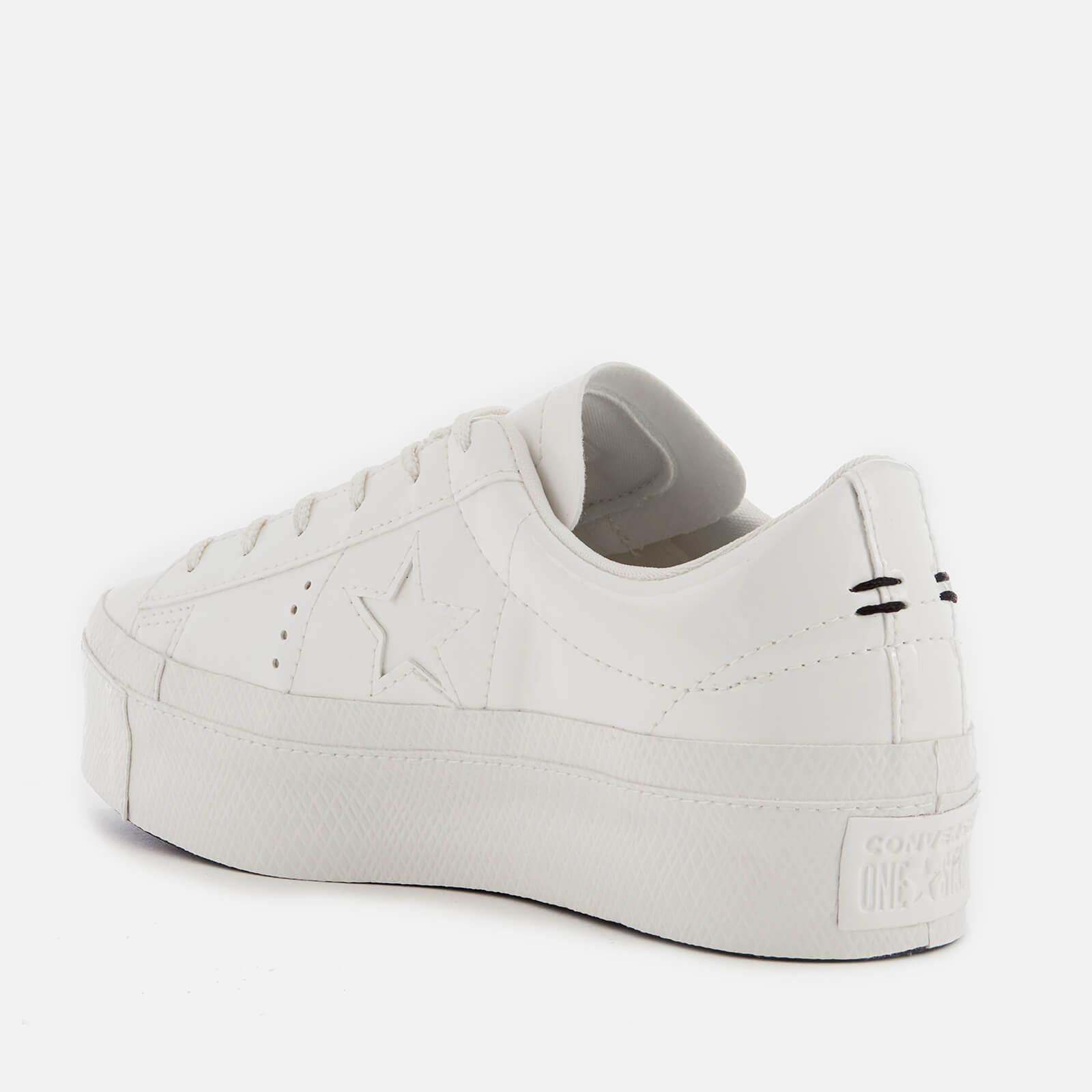 converse one star platform ox white