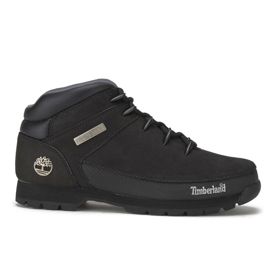 Timberland Euro Sprint Leather Hiker Boots in Black Nubuck (Black) for ...