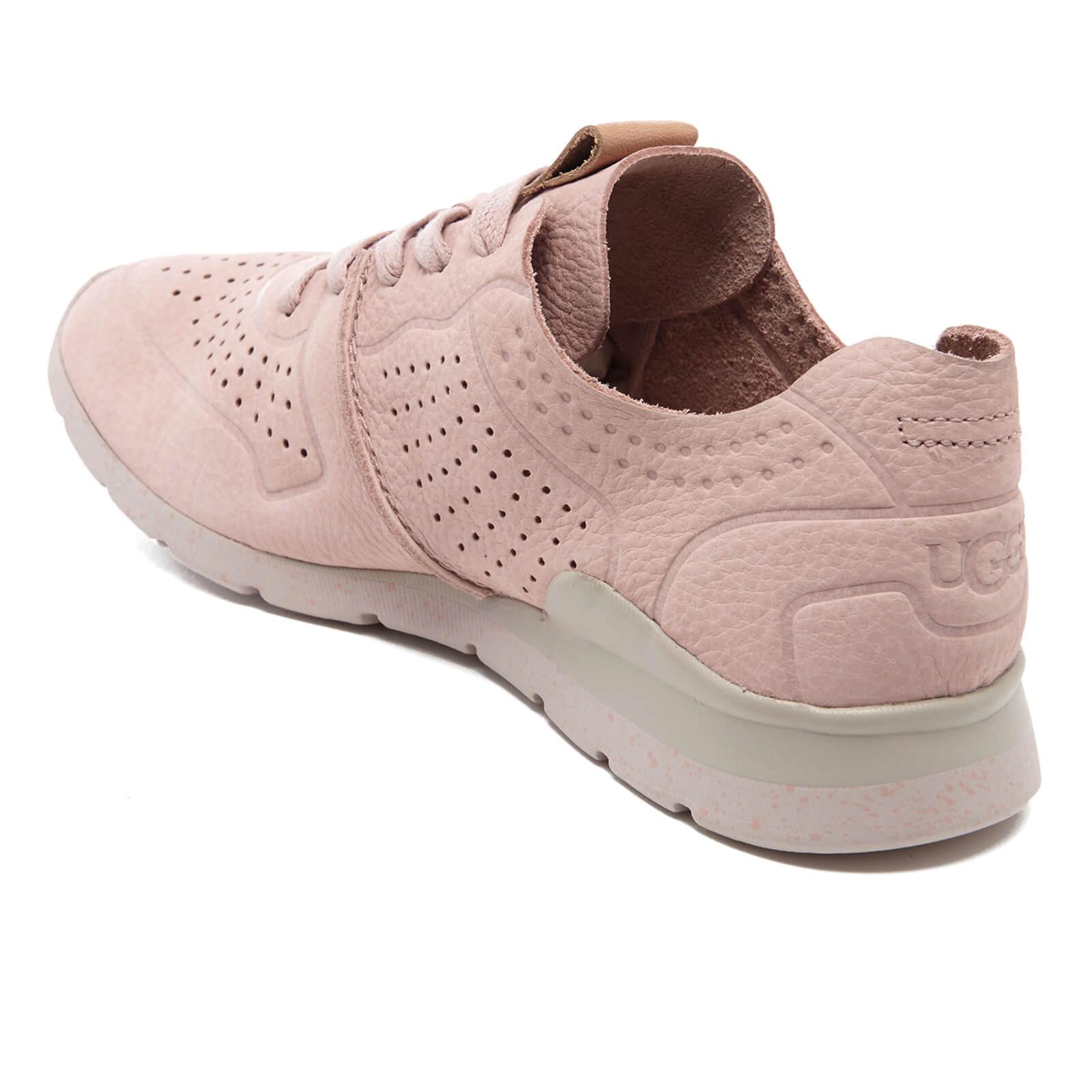 UGG Leather Women's Tye Treadlite Nubuck Trainers in Pink - Lyst