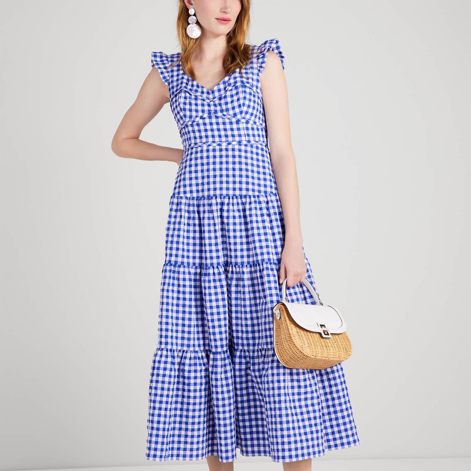 Kate spade blue and white dress 2025