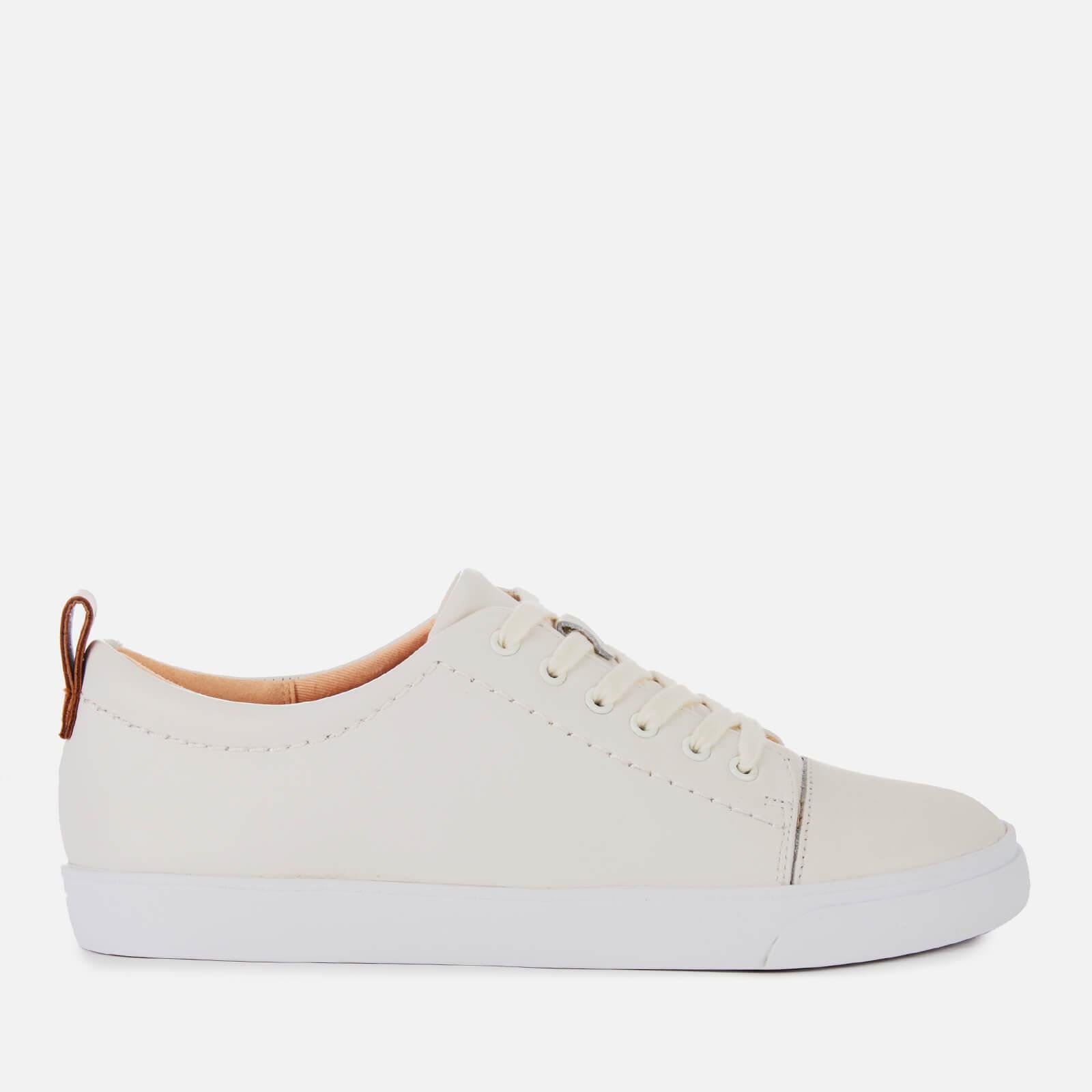 clarks white trainers womens