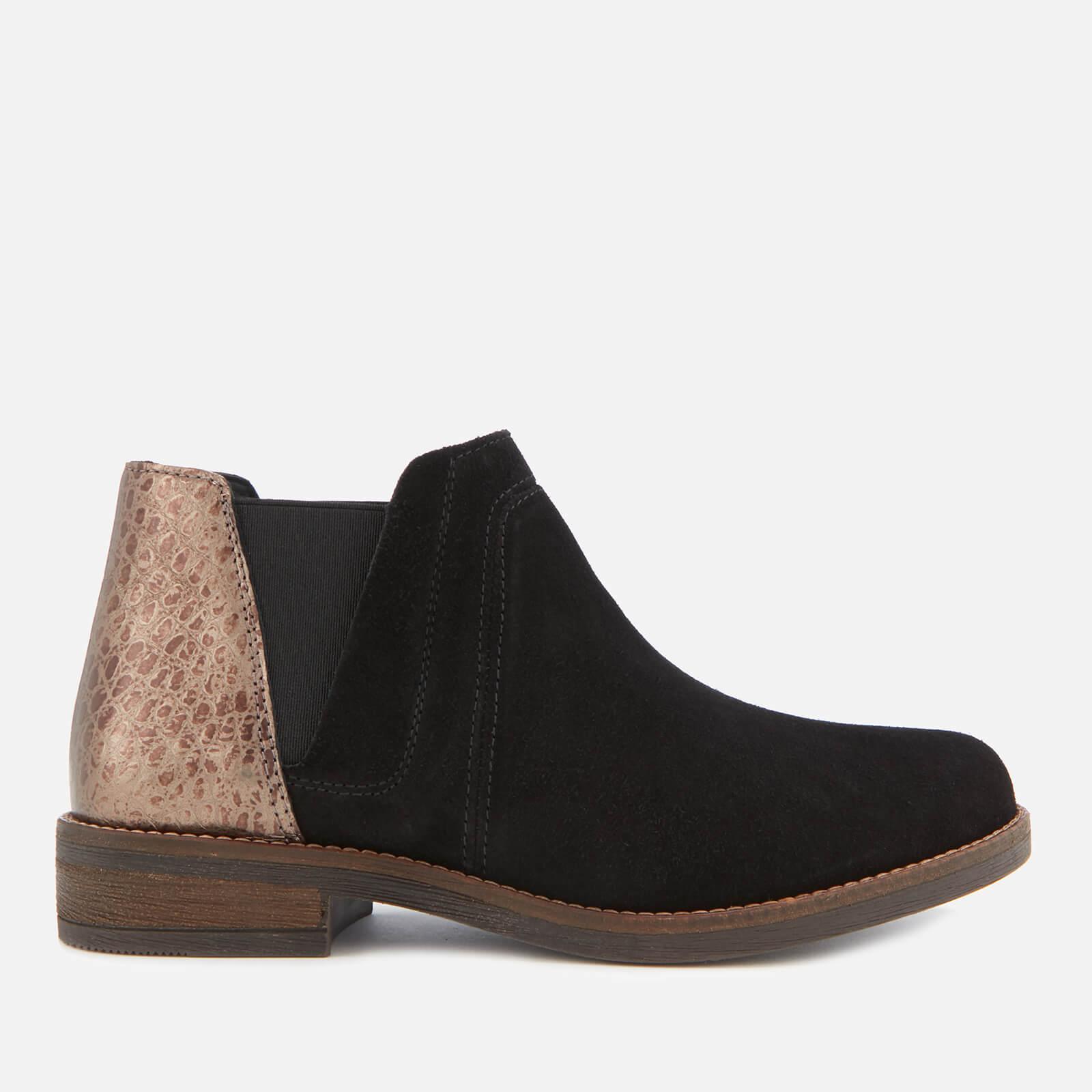 Clarks Demi Beat Suede Ankle Boots in Black - Lyst