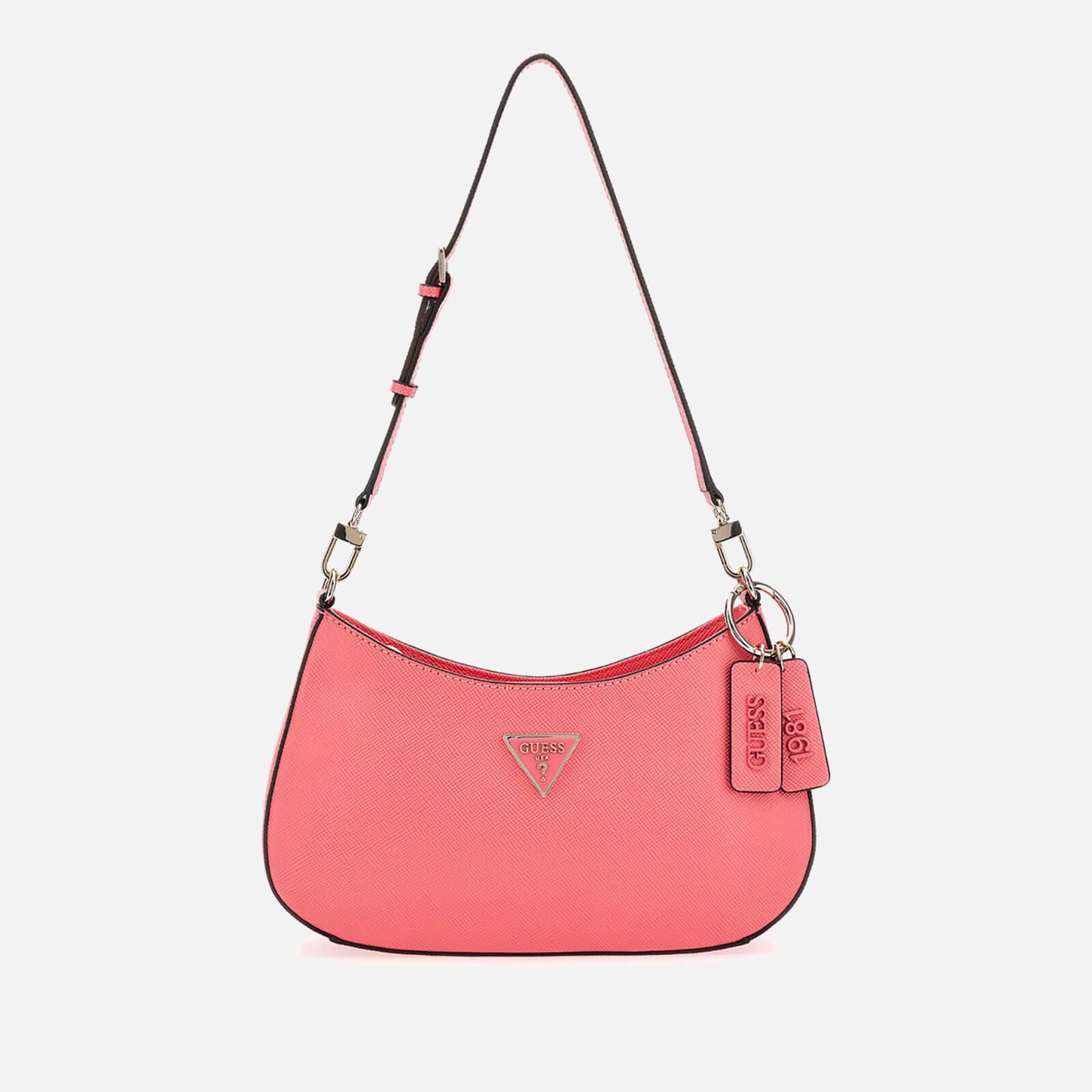 Guess Noelle Top Zip Shoulder Bag in Pink | Lyst