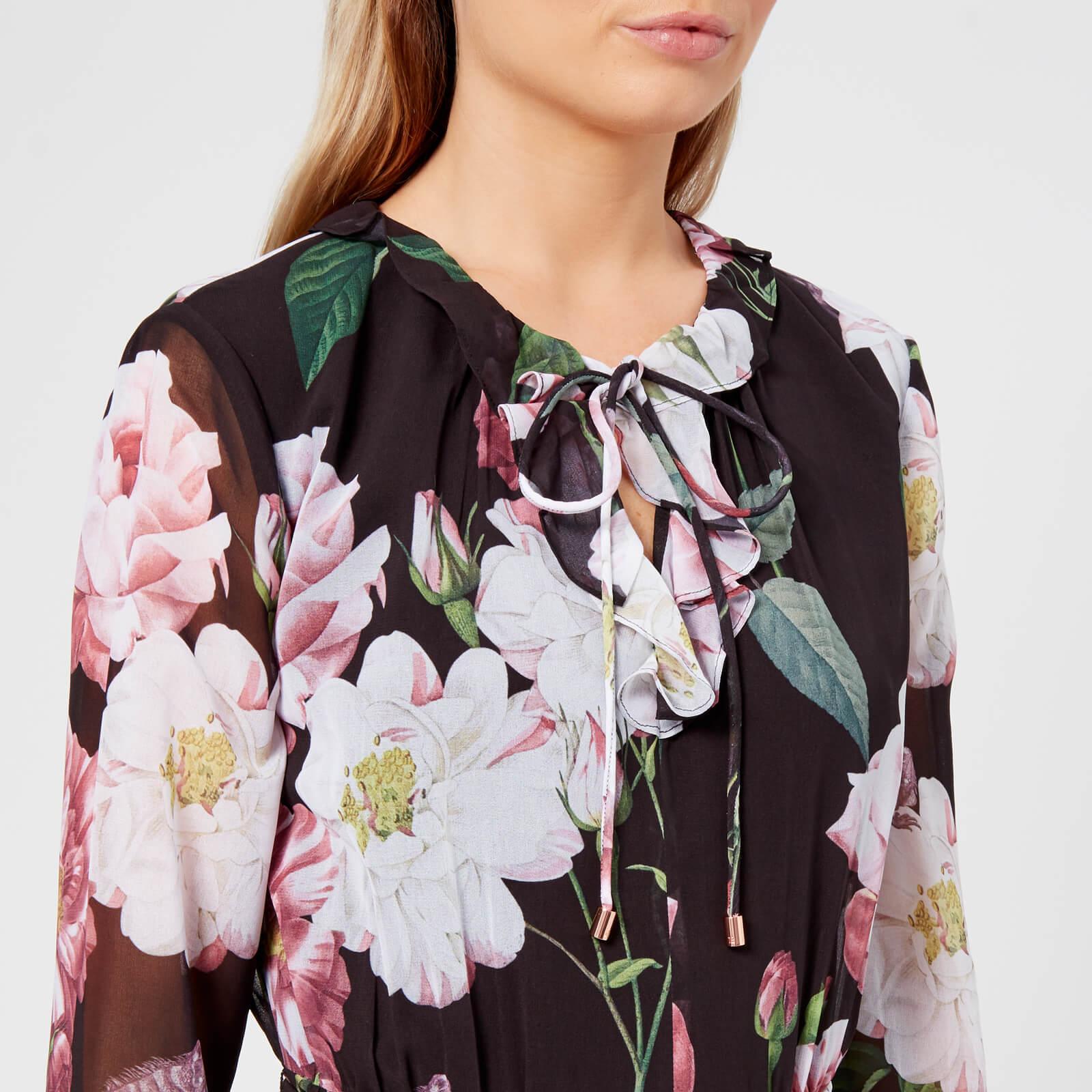 wrap around dress black