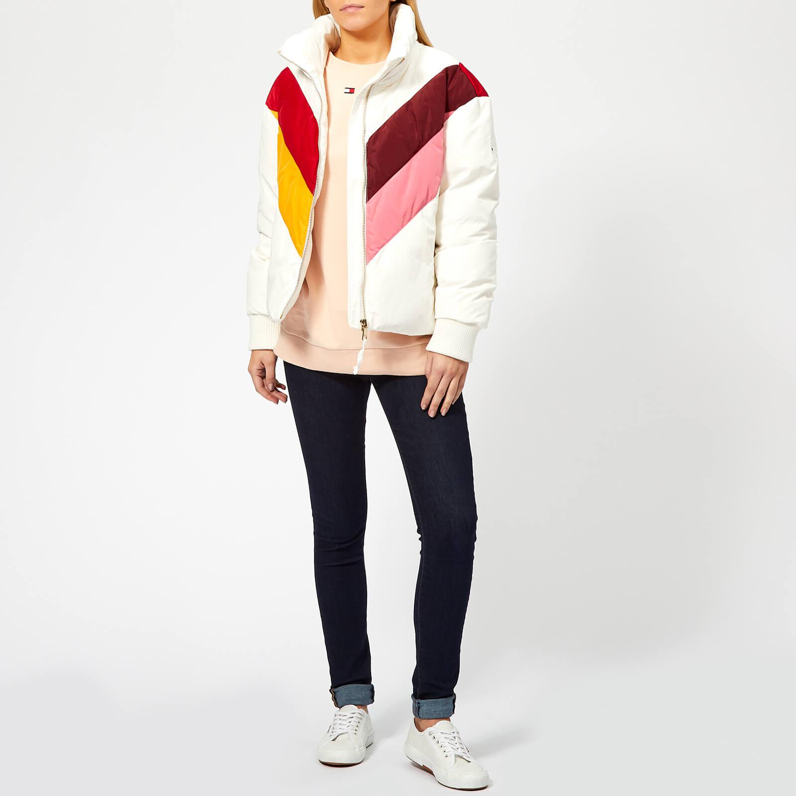 tommy hilfiger white down jacket