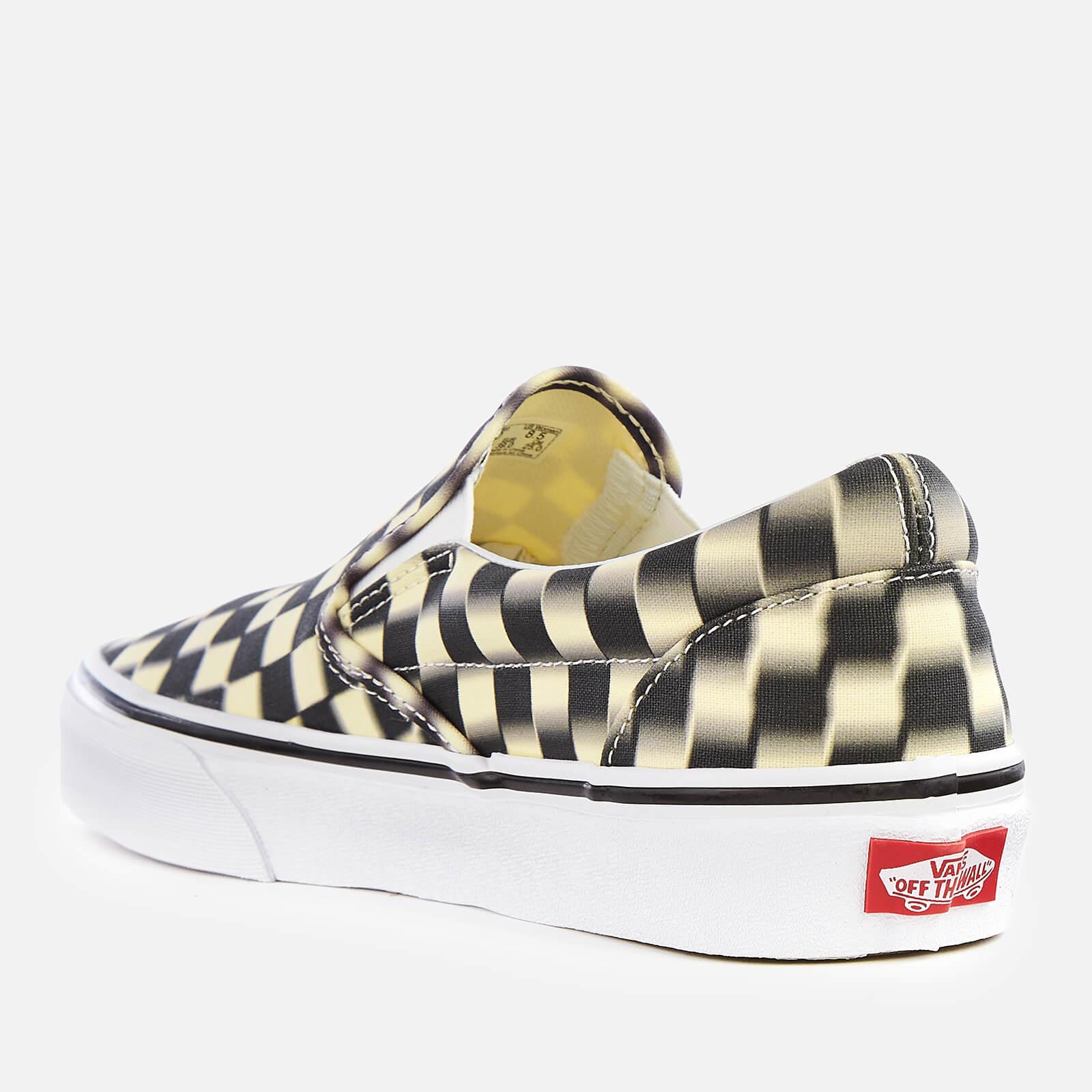 Vans Canvas Blur Check Classic Slip-on Trainers for Men - Lyst