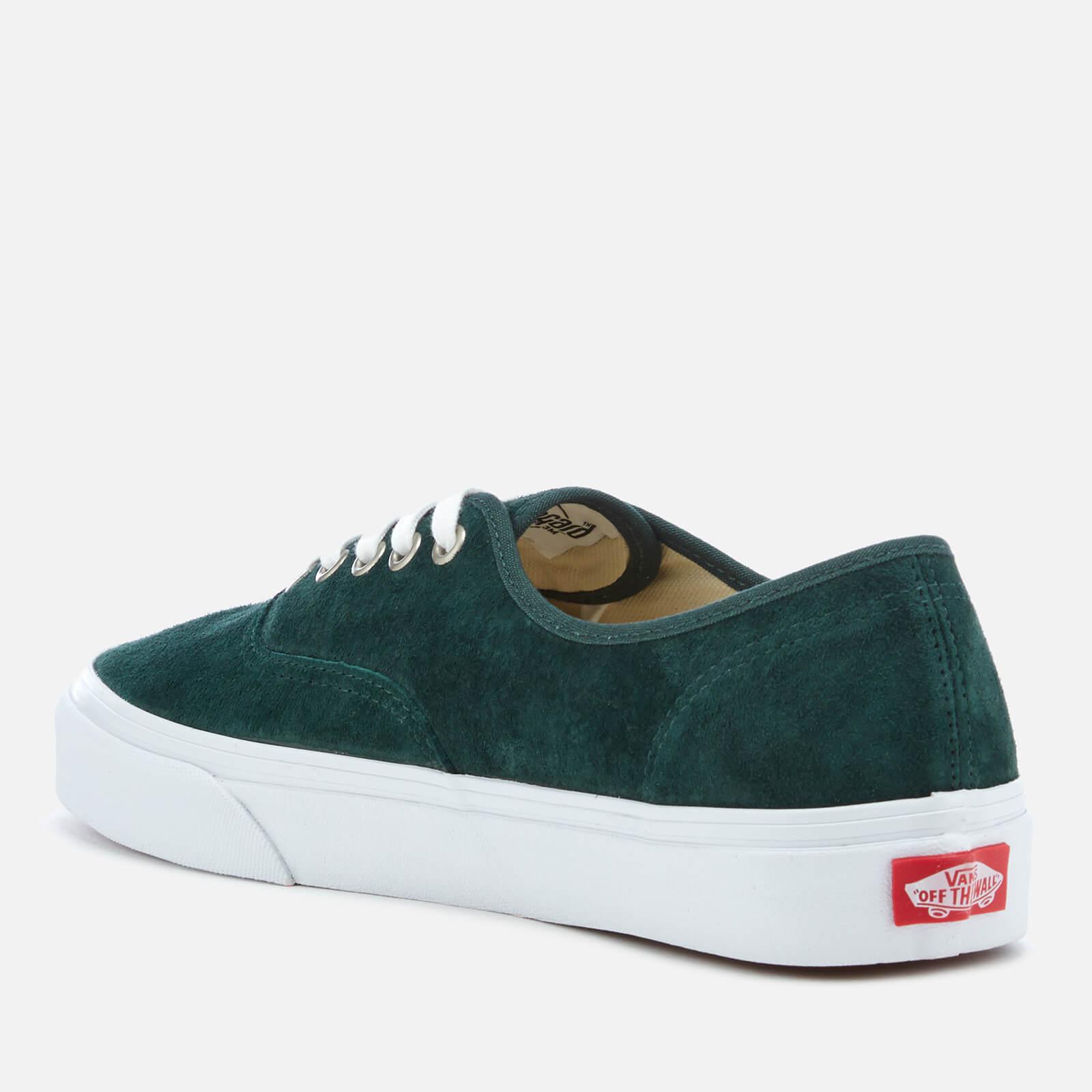 vans authentic green suede
