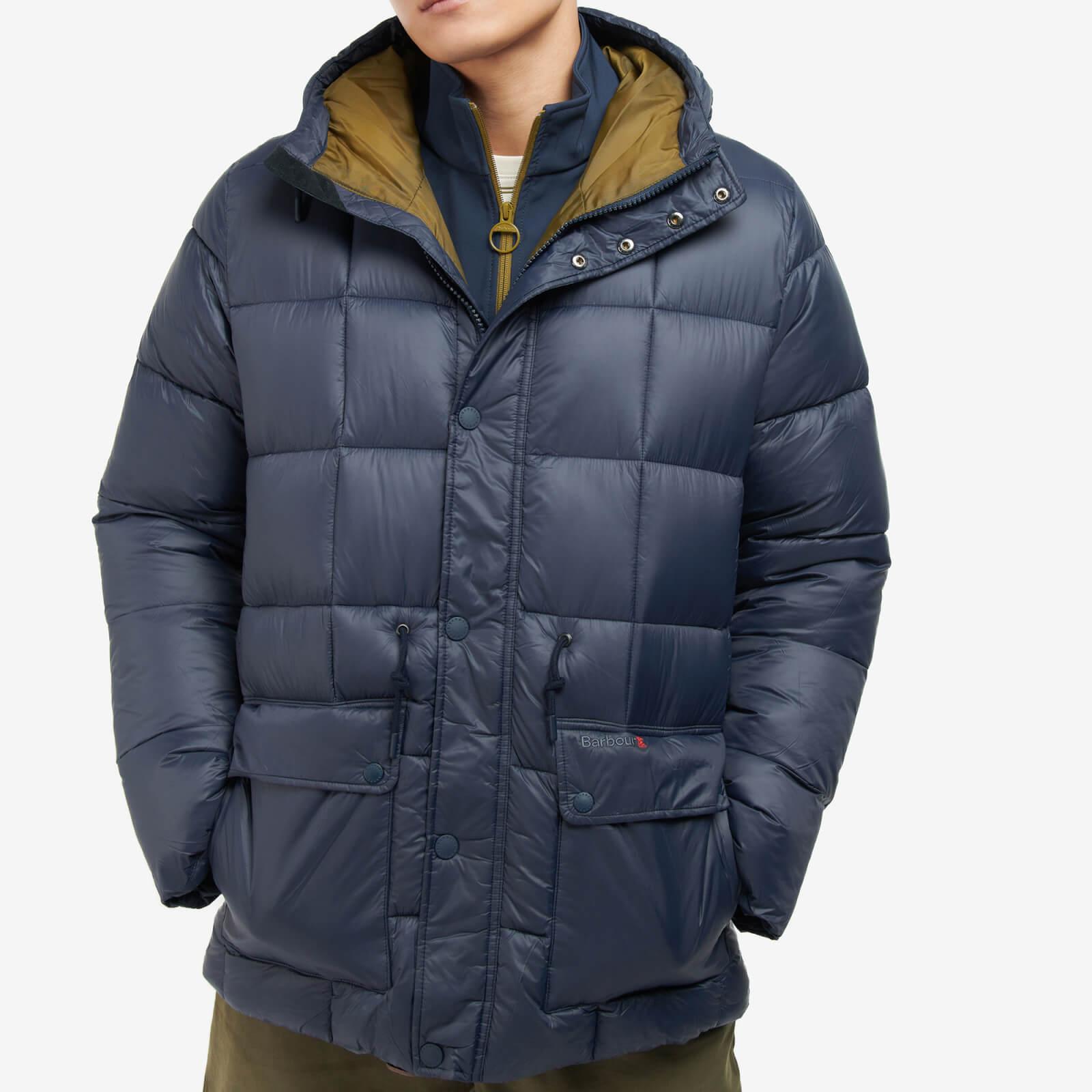 Barbour Fell Baffle Quilted Shell Hooded Jacket in Blue for Men | Lyst UK