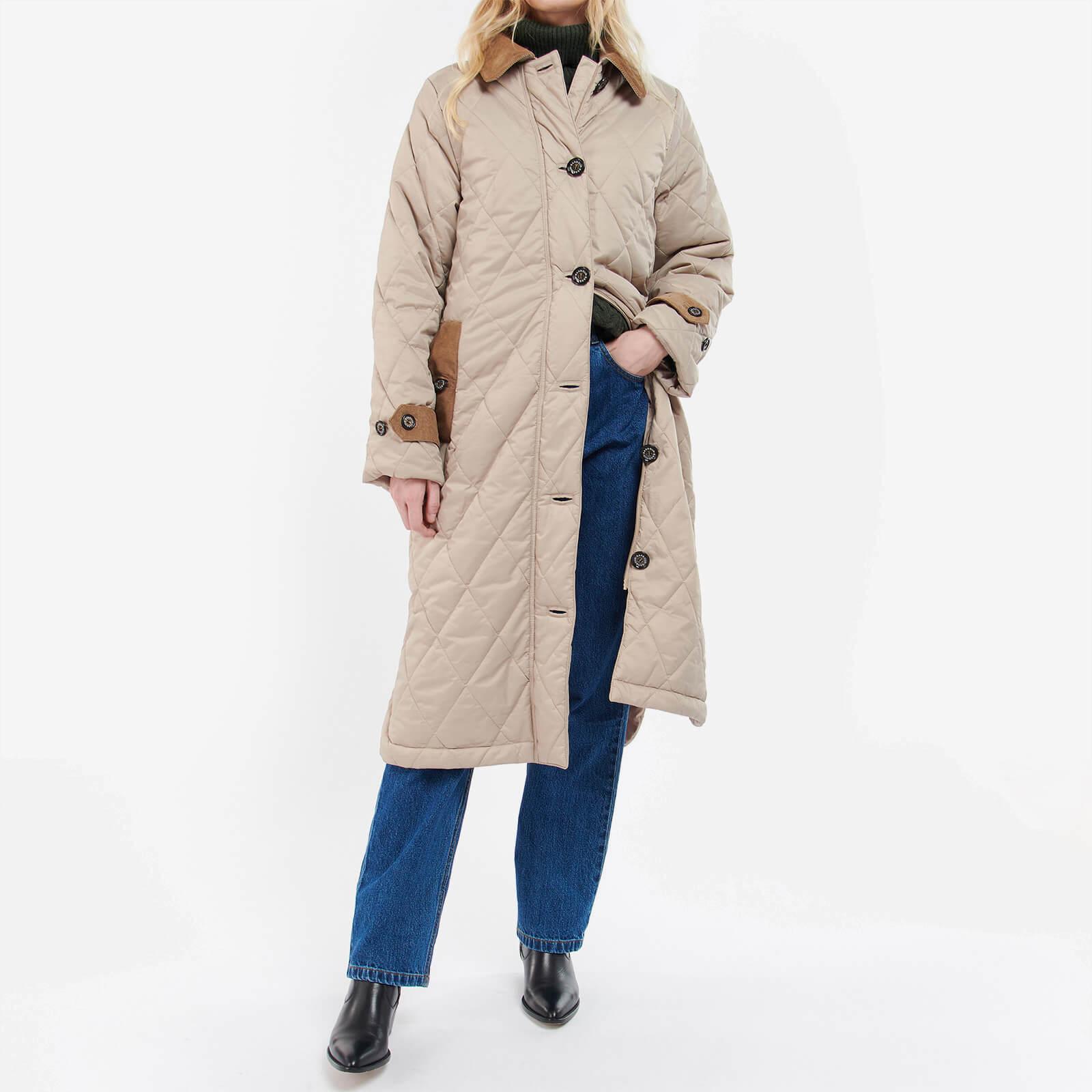 Barbour Mickley Quilted Shell Coat in Natural | Lyst Canada