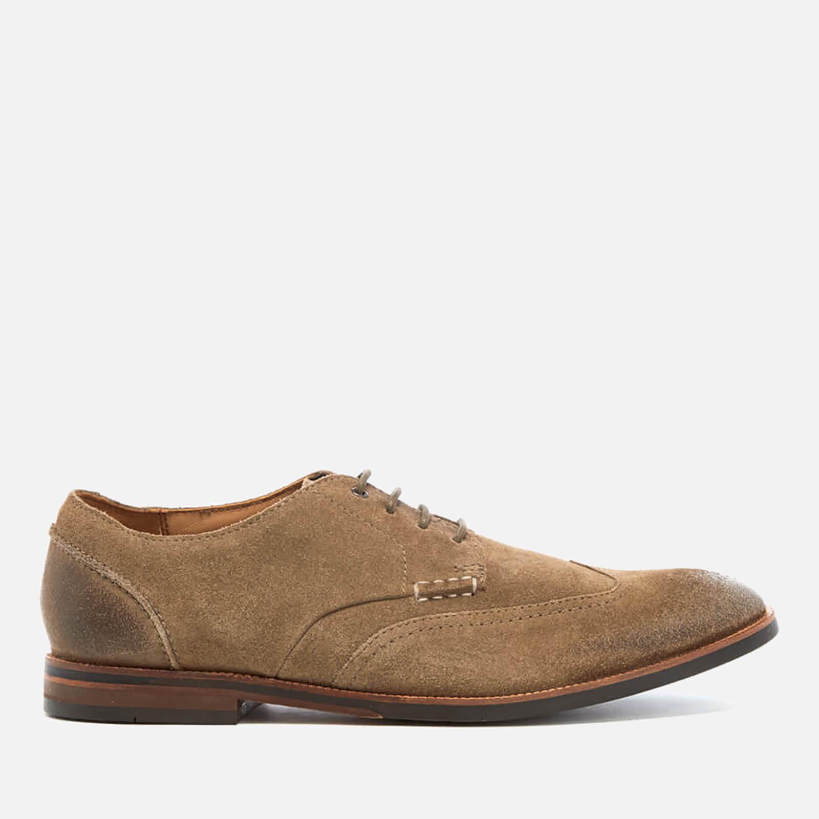 Clarks Broyd Wing Suede Derby Shoes in Beige (Natural) for Men - Lyst