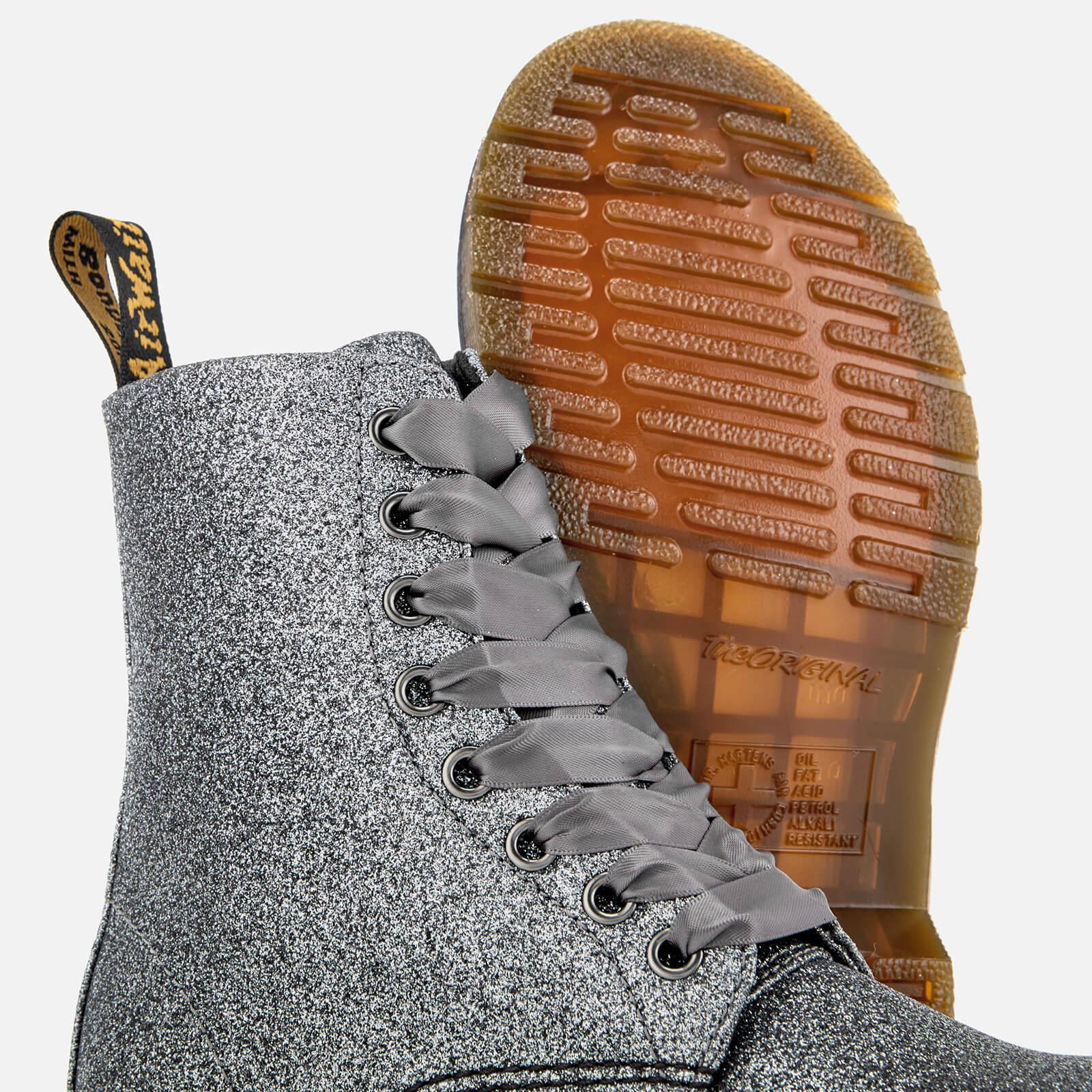 Dr. Martens Satin 1460 Pascal Glitter Women's Mid Boots In Silver in  Metallic | Lyst