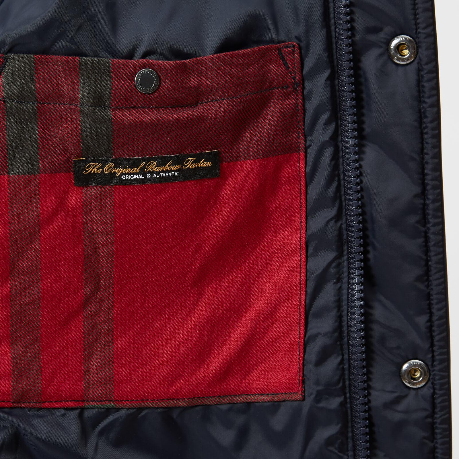 barbour edderton quilted jacket navy