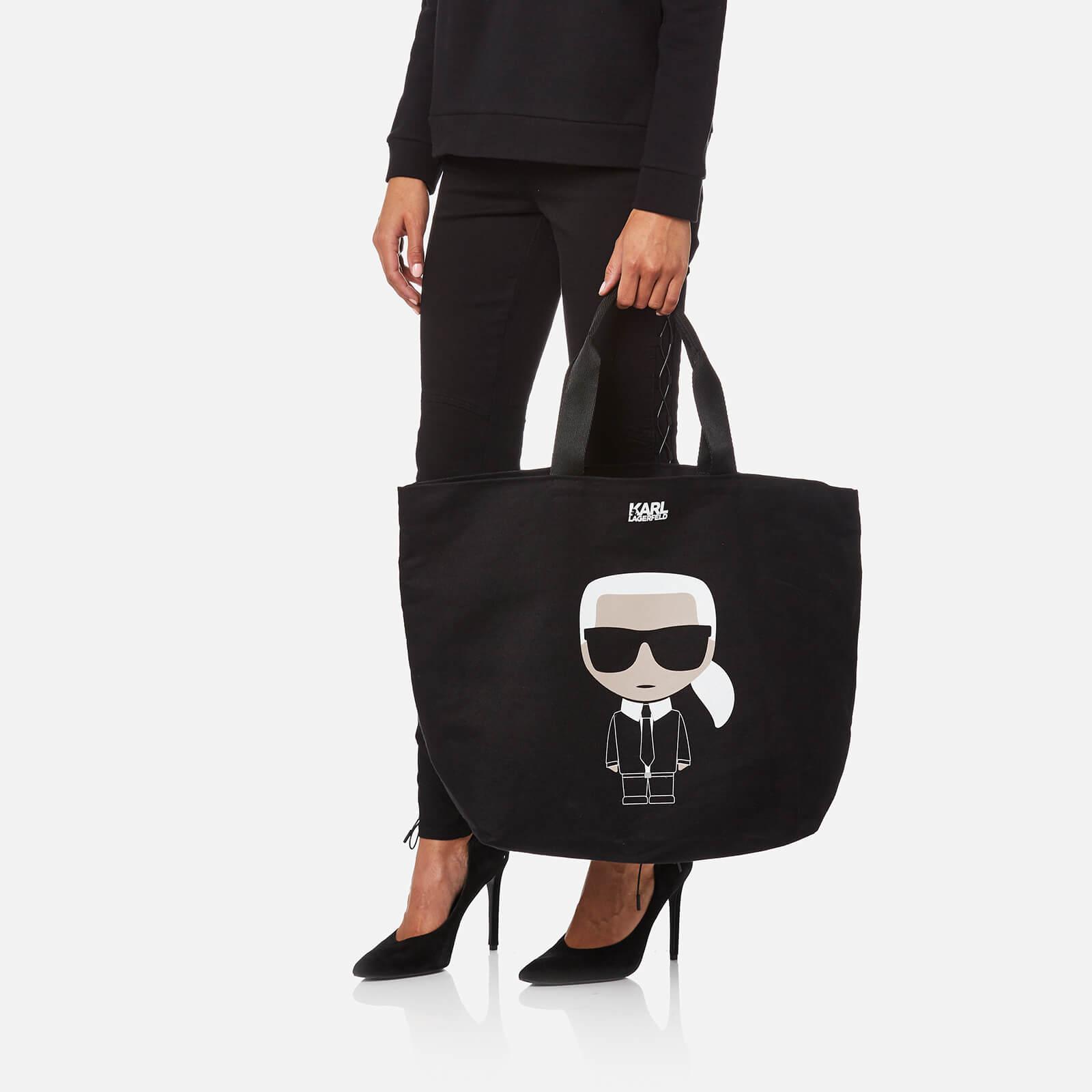 Karl Lagerfeld K/ikonik Canvas Bag in Black - Lyst