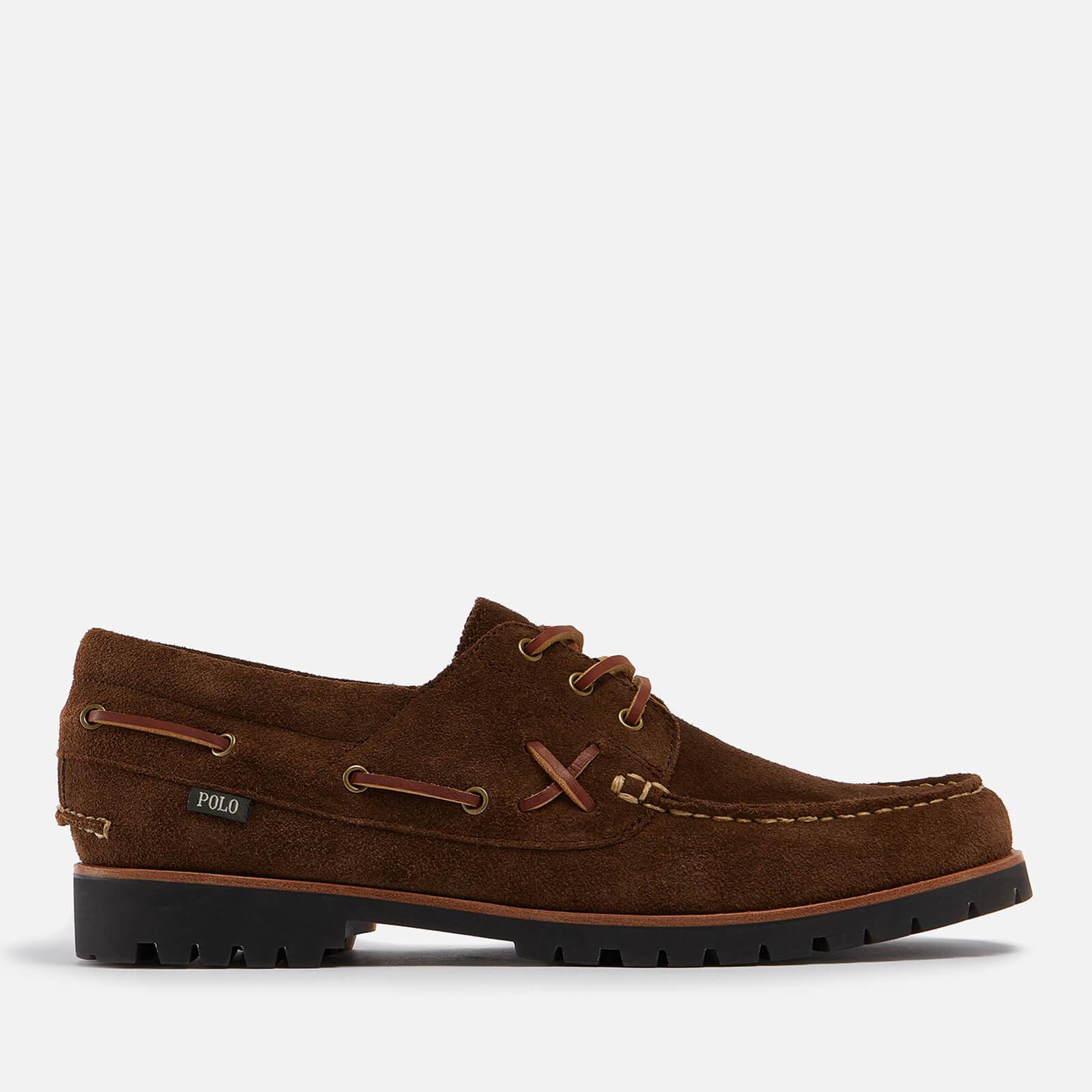 Polo Ralph Lauren Ranger Suede Boat Shoes in Brown for Men | Lyst