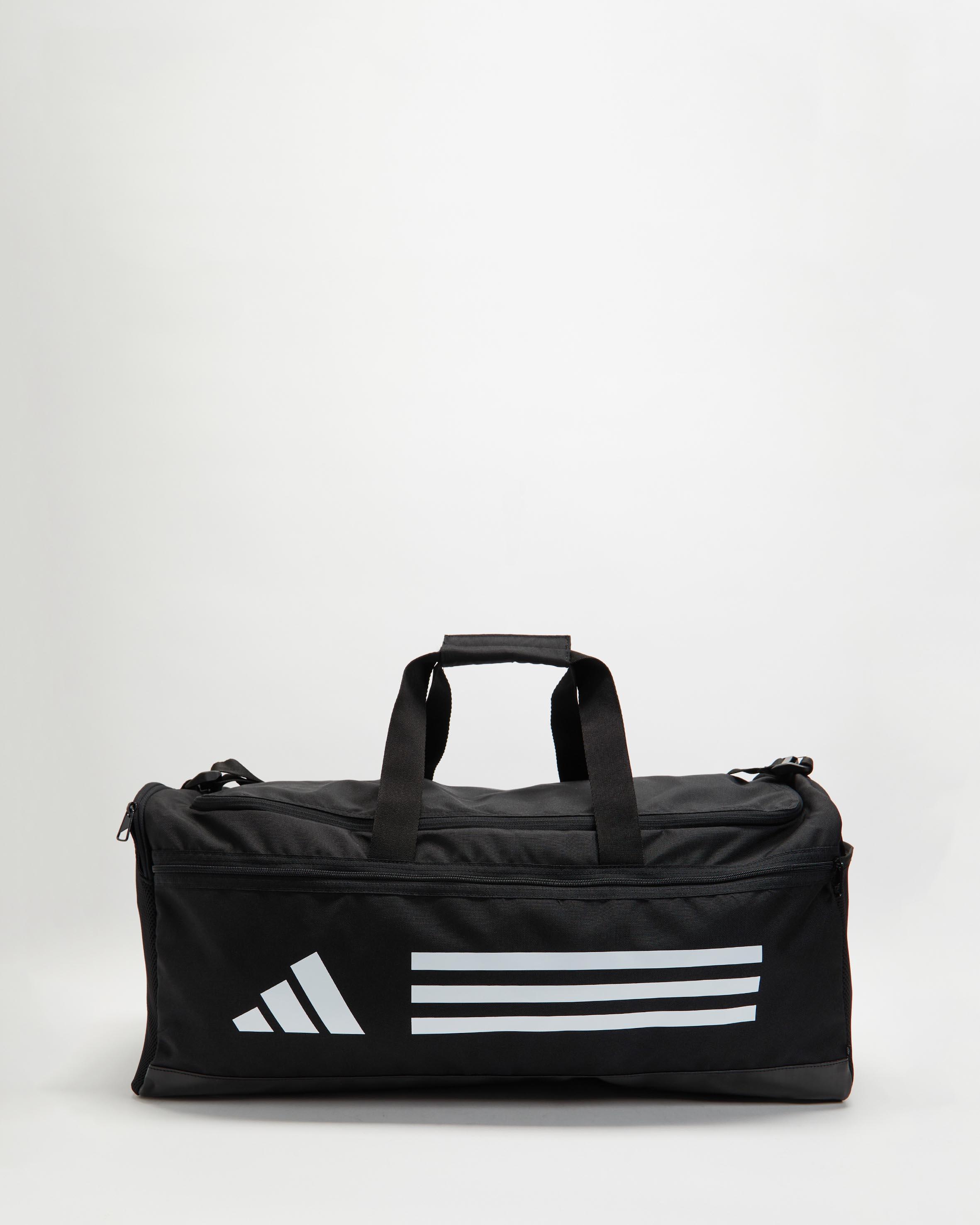 adidas Originals Essentials Training Duffel Bag Medium in Black | Lyst ...