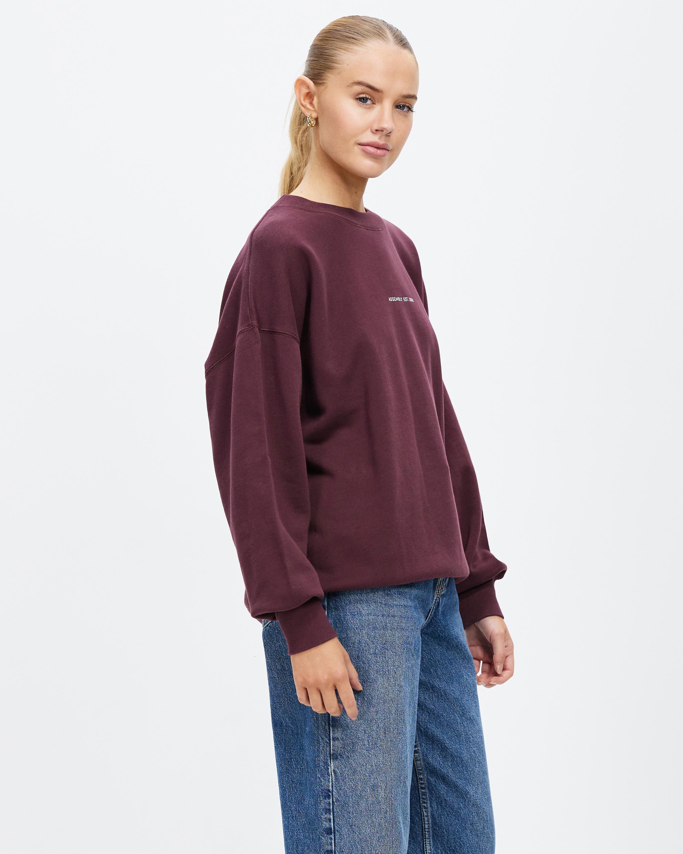 Assembly Label Established Fleece Sweater in Purple | Lyst Australia