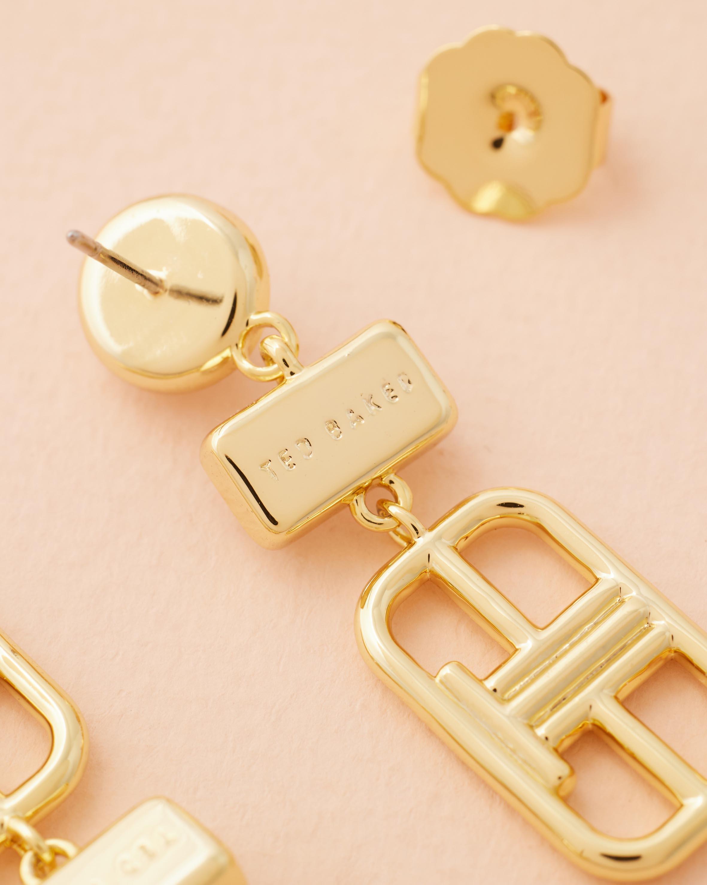 Ted Baker Temmara T Monogram Drop Earrings in Natural Lyst Australia