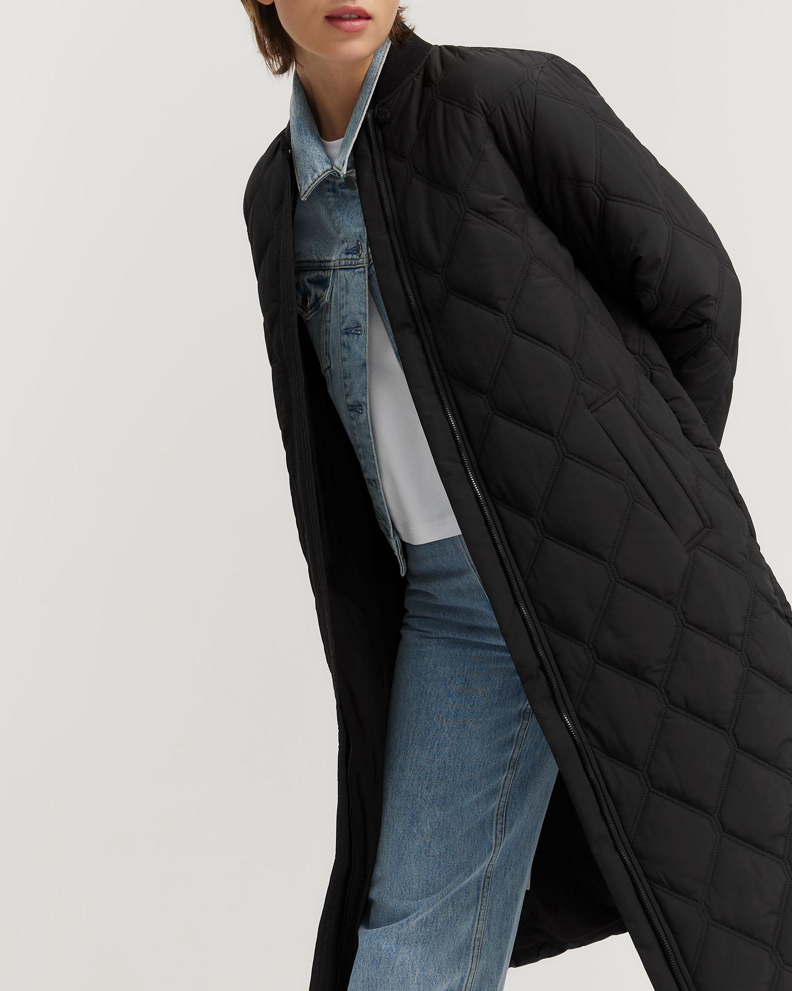 country road recycled longline puffer