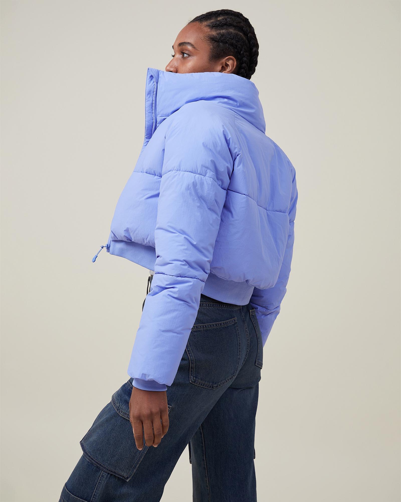 cotton on body crop puffer jacket