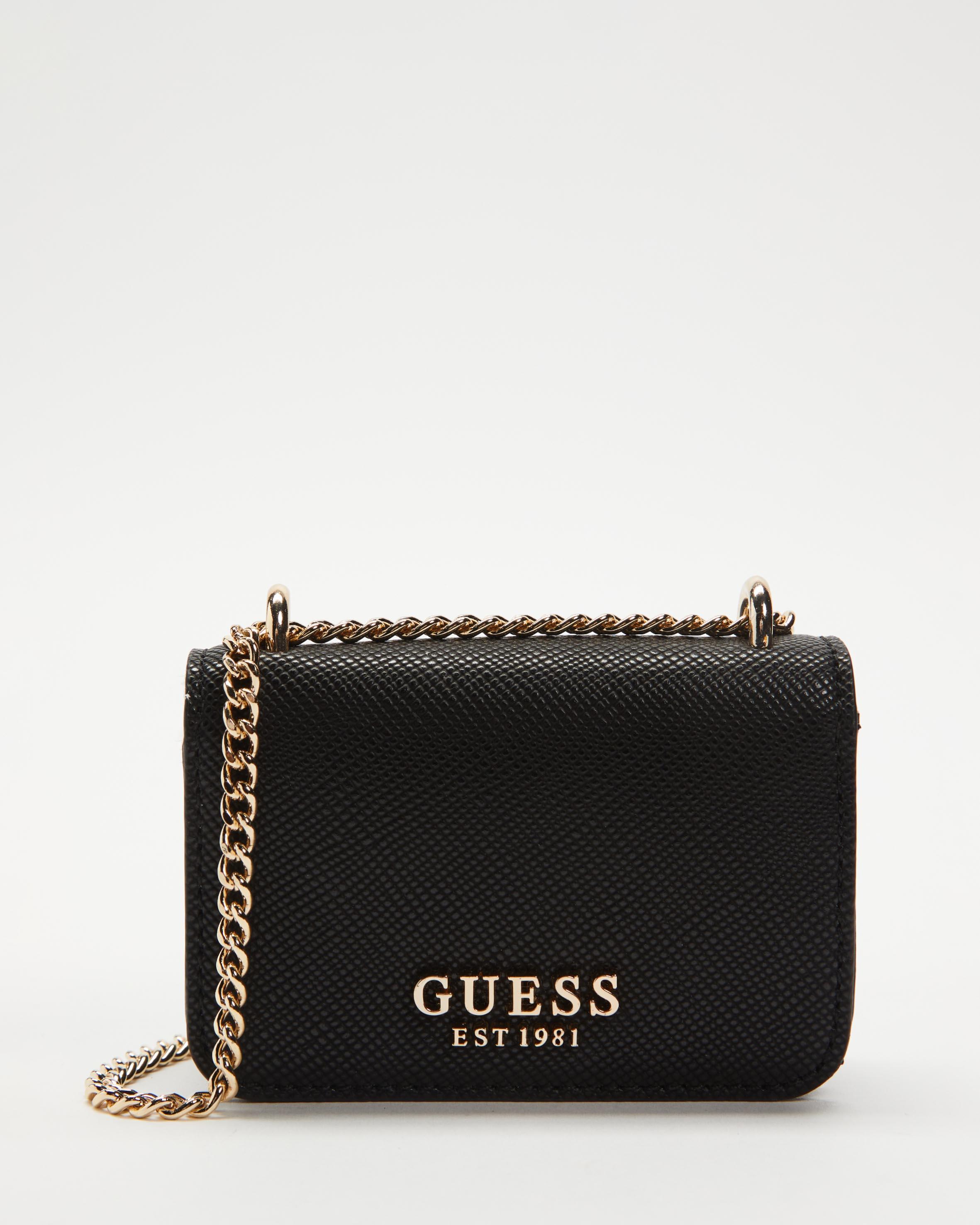 Guess Alexie Micro Mini Bag in Black Lyst Australia