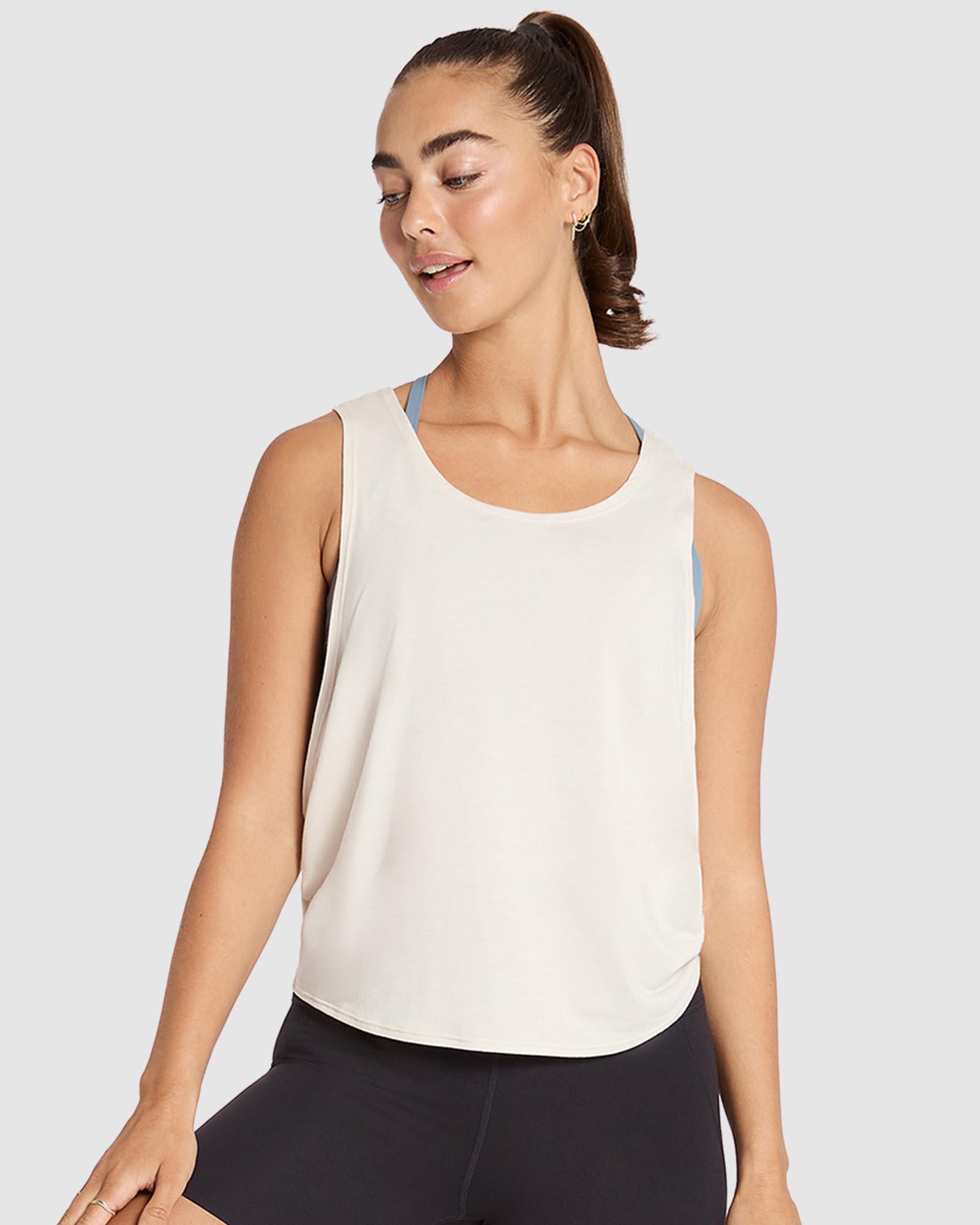 Nimble Activewear In The Flow Tank in White