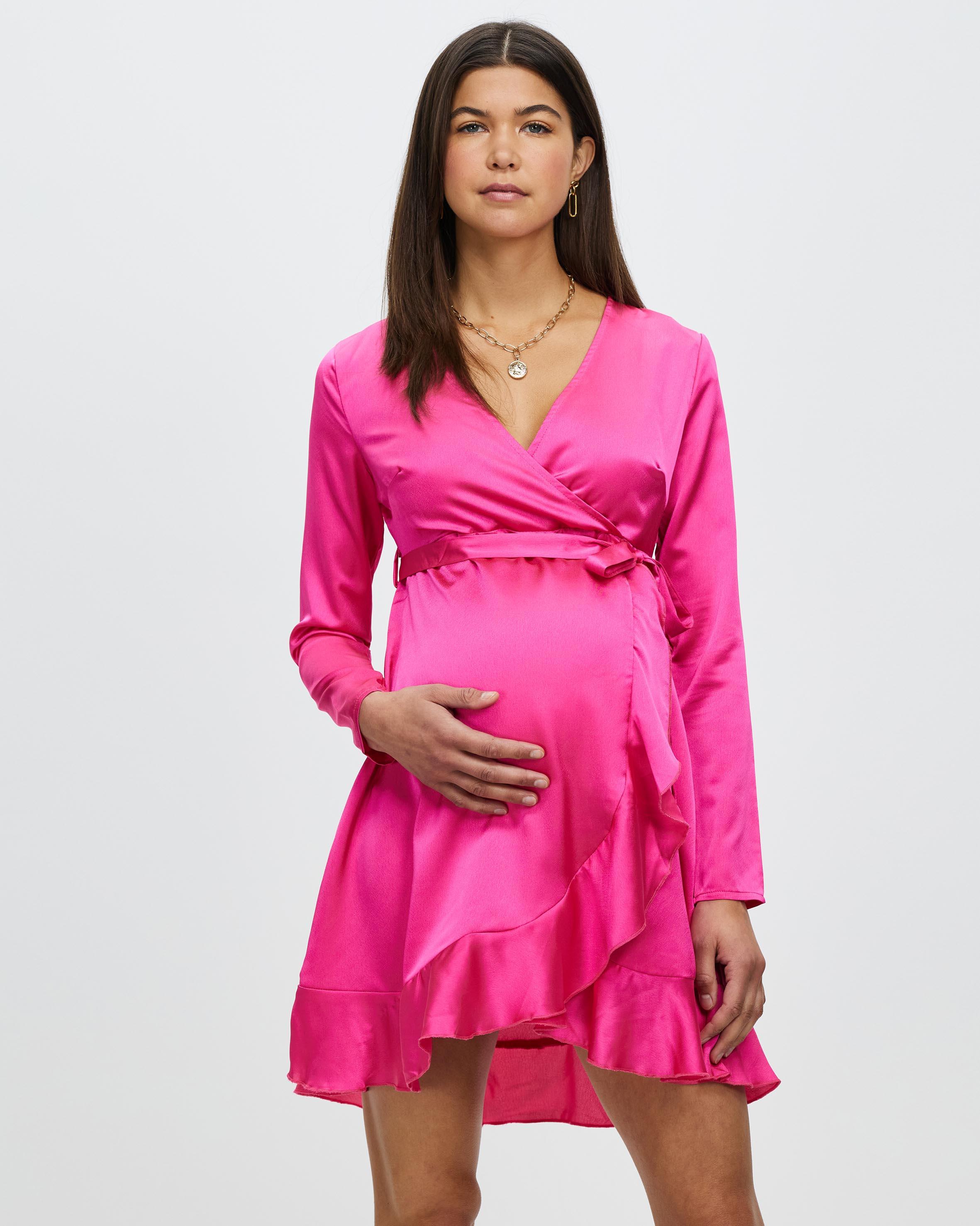 Missguided satin cheap wrap dress