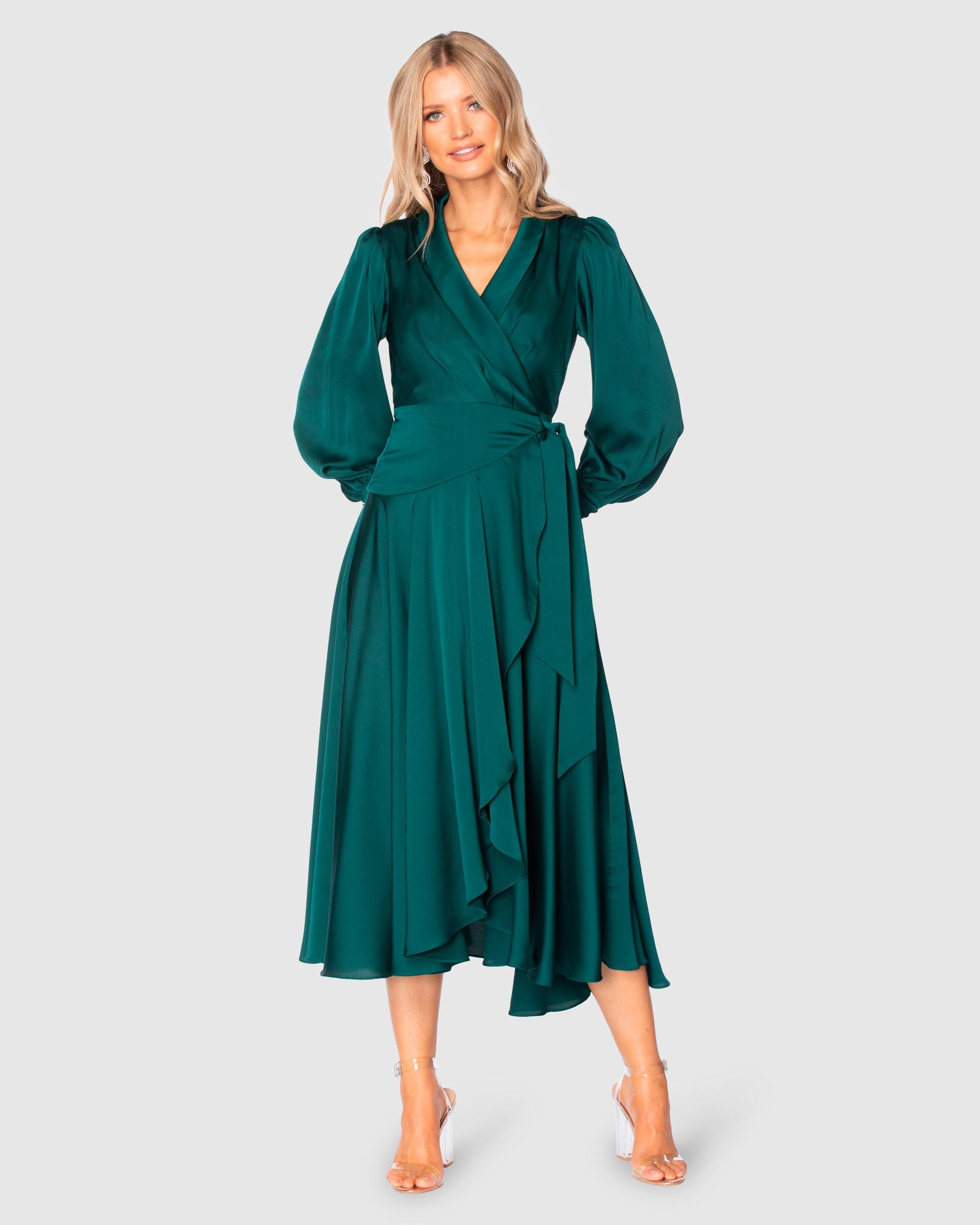 Pilgrim emerald green dress sale