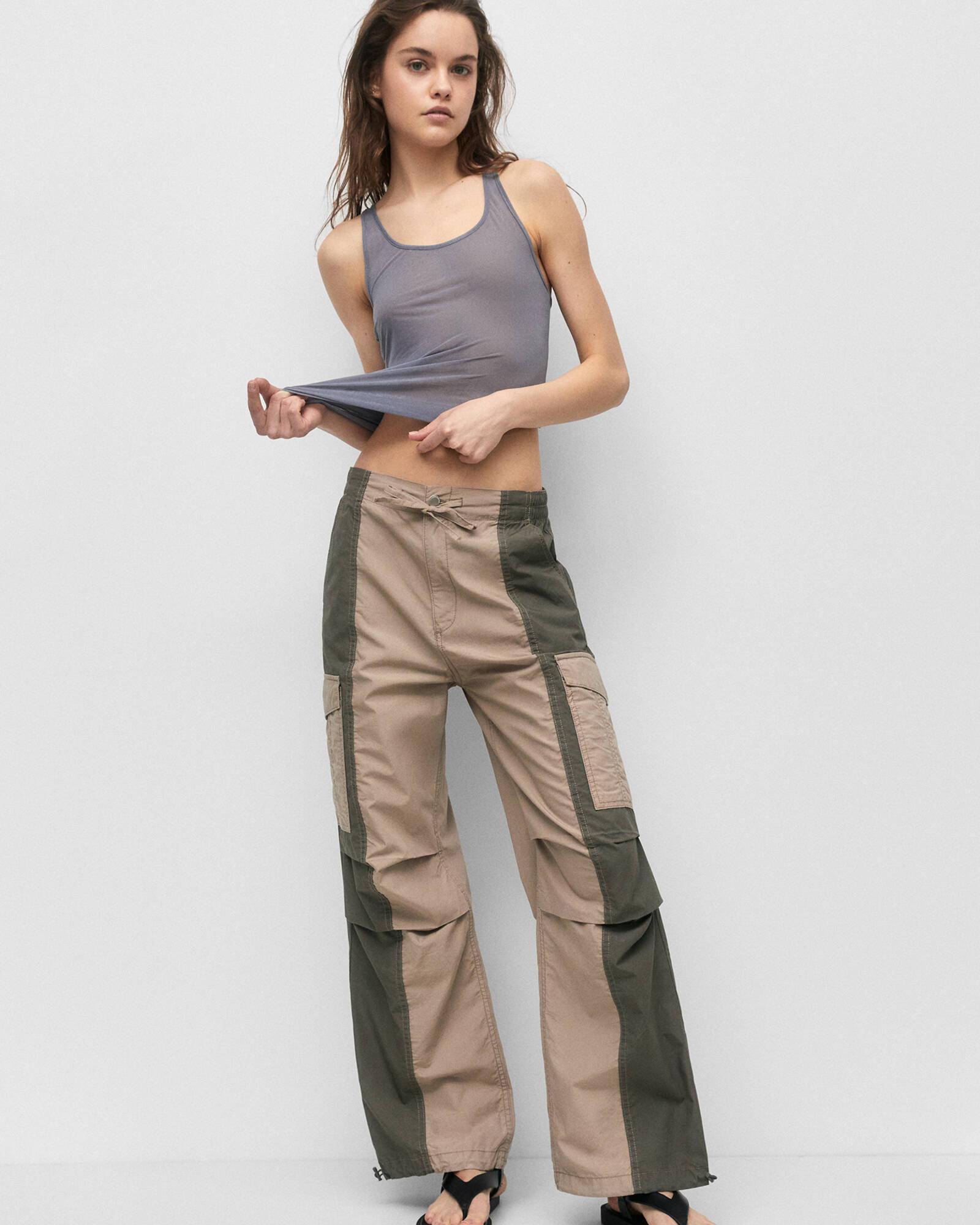 pull and bear parachute pants