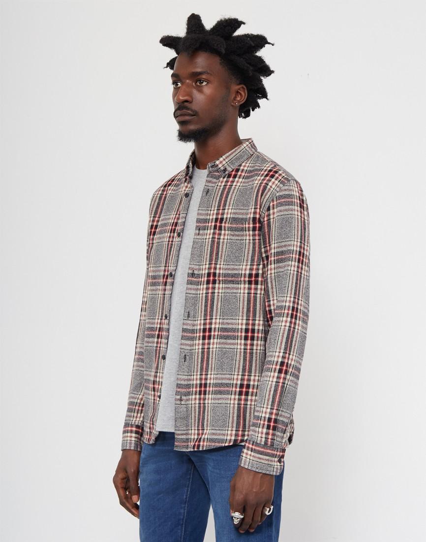 Only Sons Tristan Check Shirt Grey In Gray For Lyst only sons tristan check shirt grey in gray for lyst