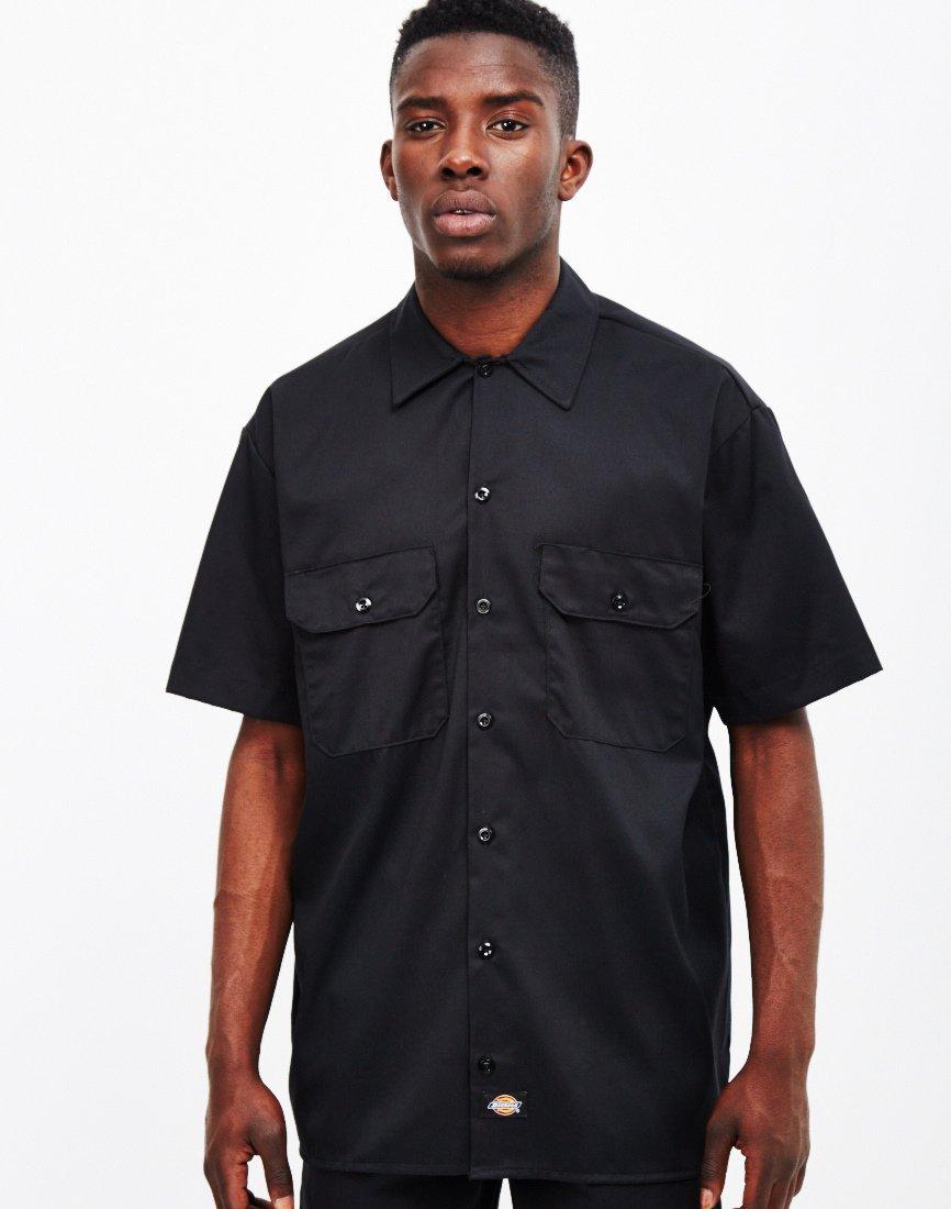 Dickies Short Sleeve Work Shirt Black in Black for Men - Lyst