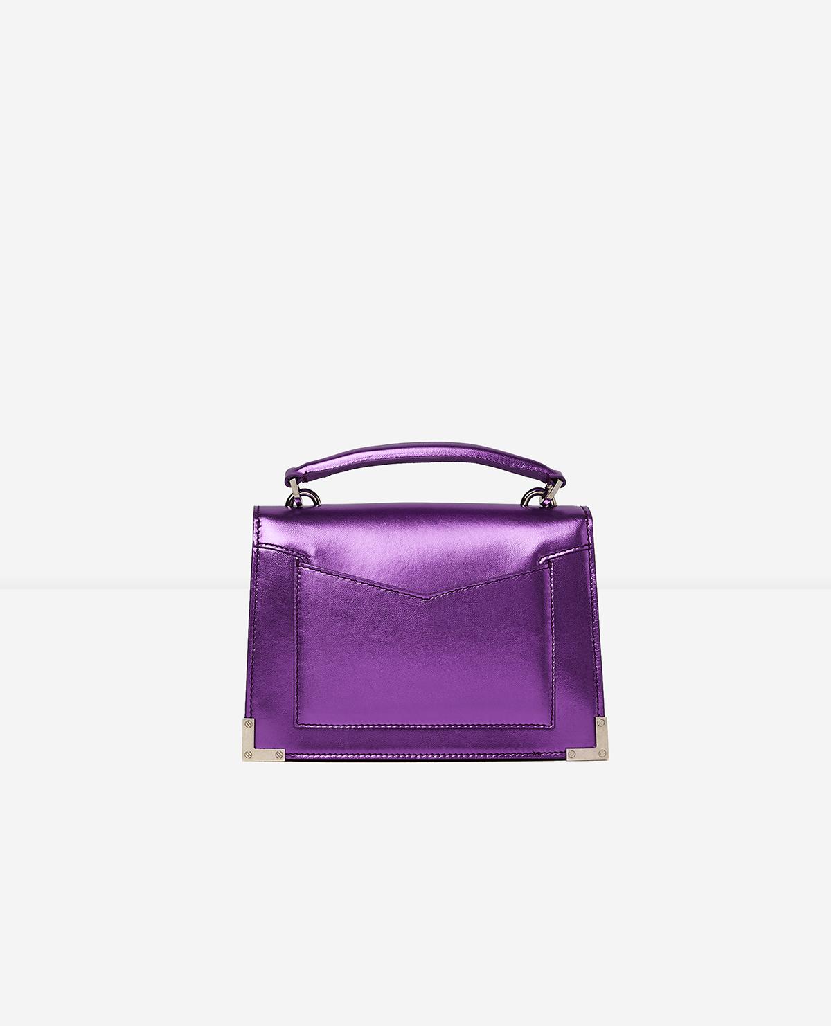 purple mini purse