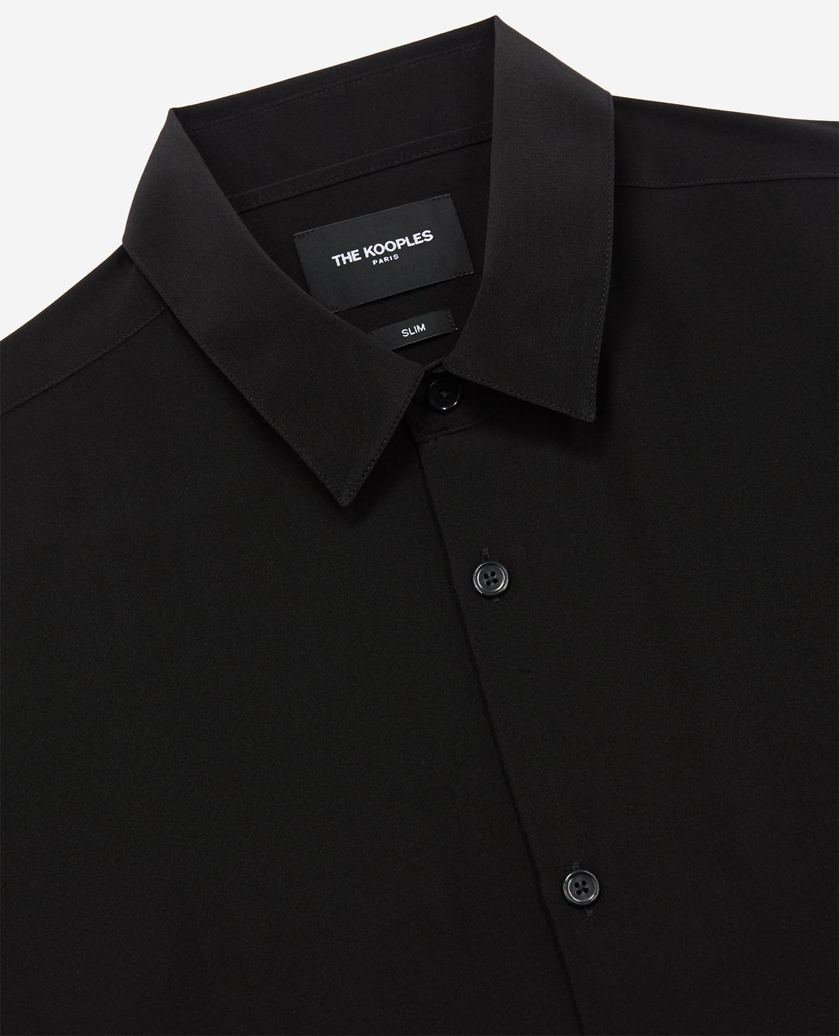 The Kooples Black Silk Shirt for Men | Lyst