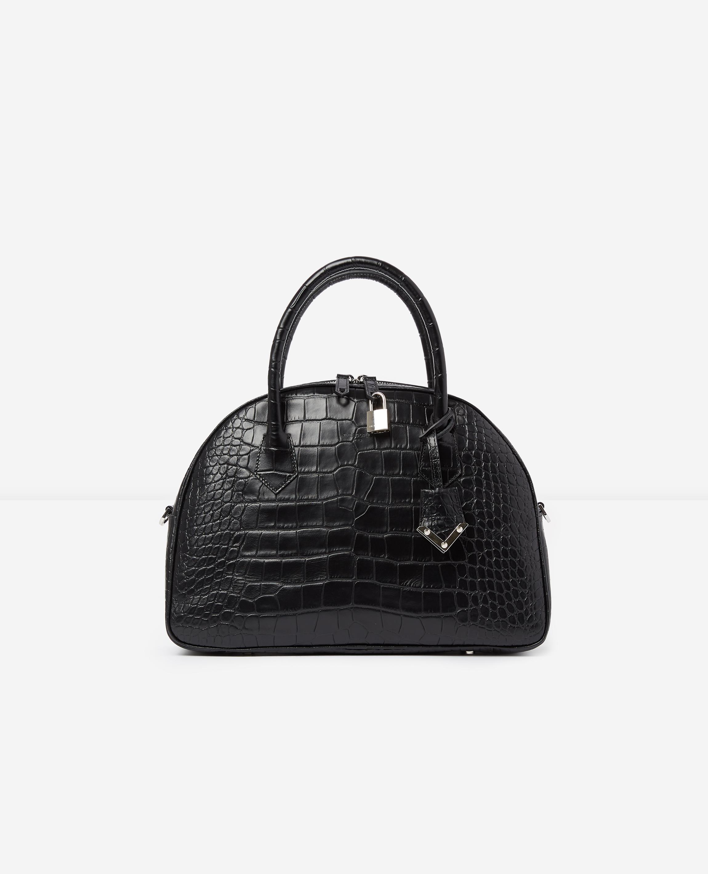crocodile print bag