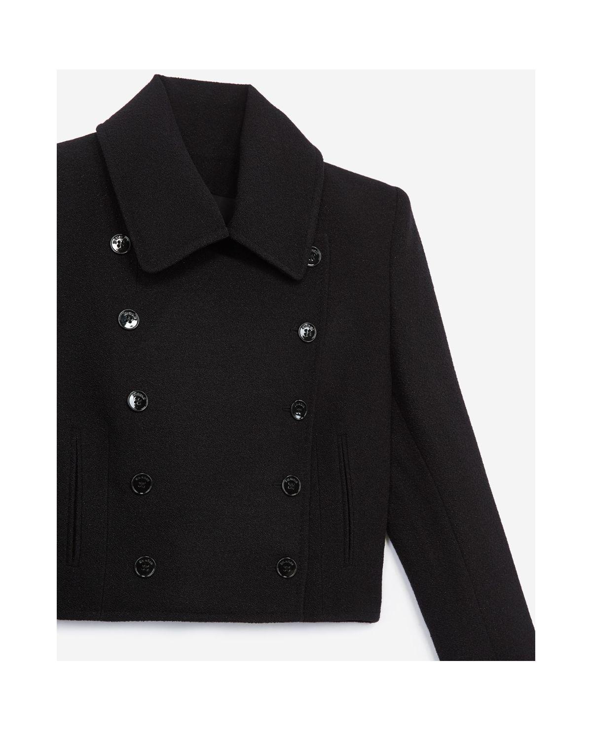 black wool jacket womens