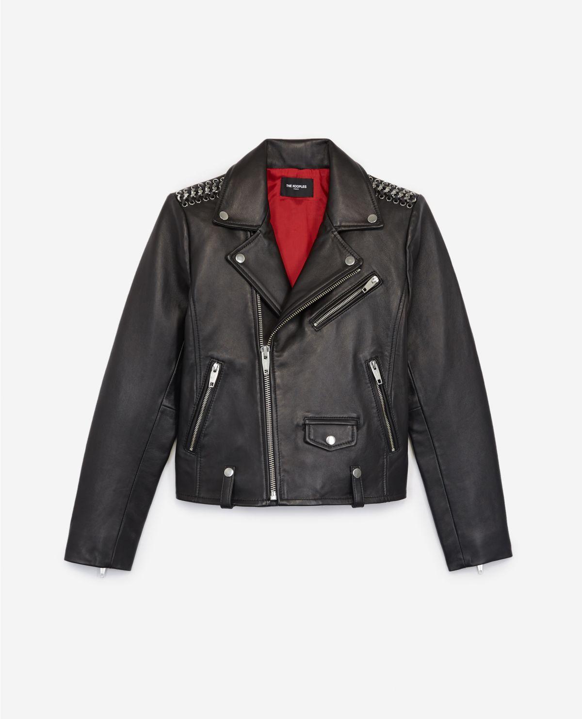 The Kooples Black Leather Jacket With Belt, Western - Save 11% - Lyst