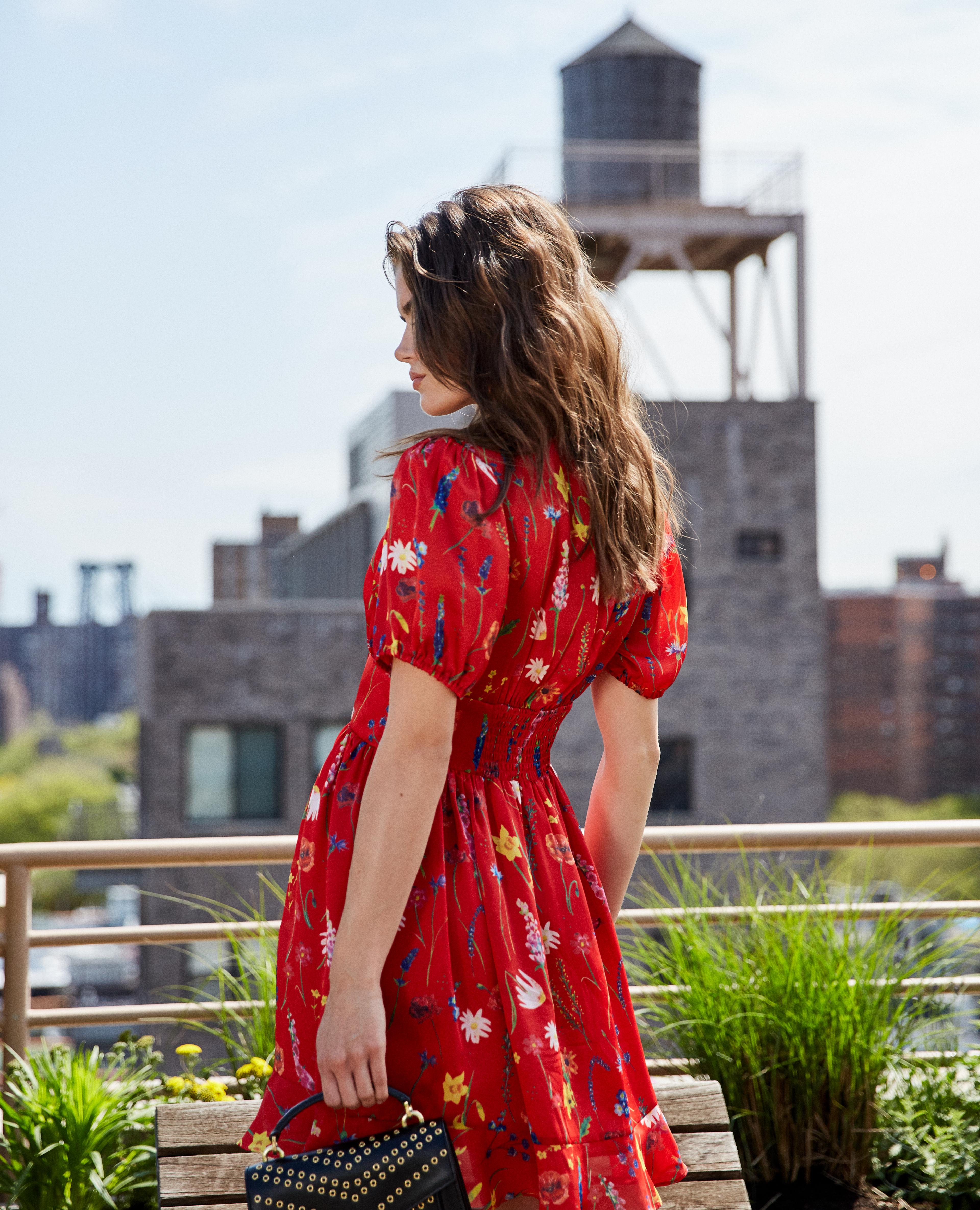 the kooples red floral dress