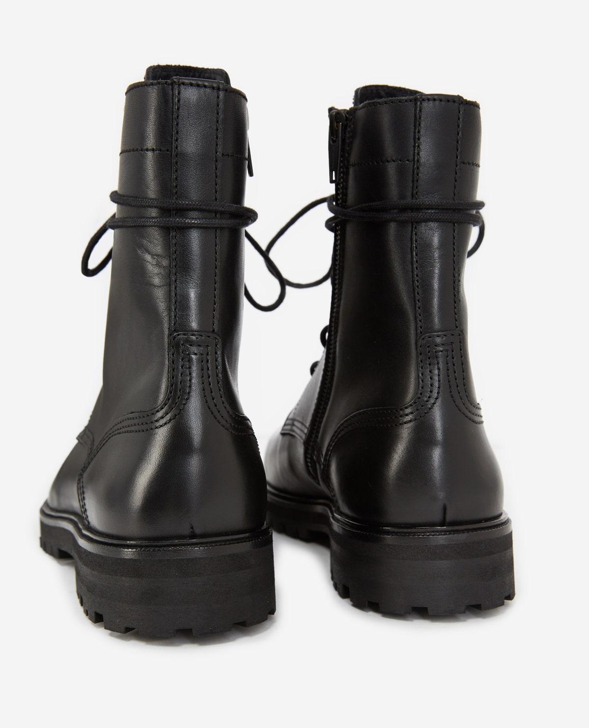 The Kooples Black Boots In Leather With Side Lace Detail for Men | Lyst